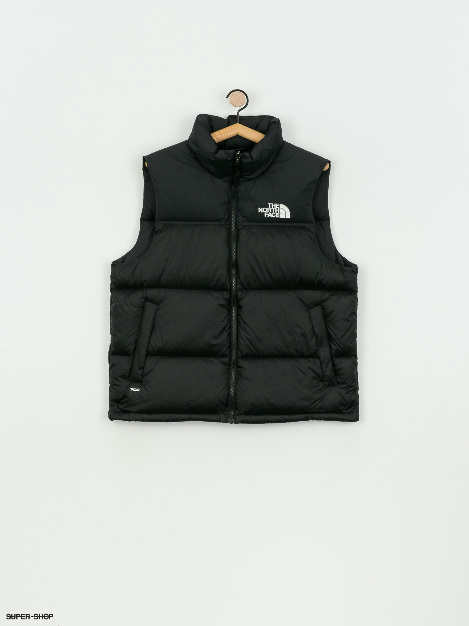 the north face 1996 retro nuptse vest in black