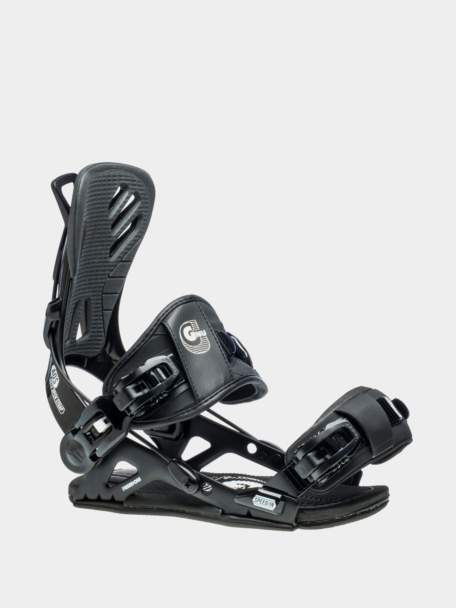 Mens Gnu Freedom Snowboard bindings (black)