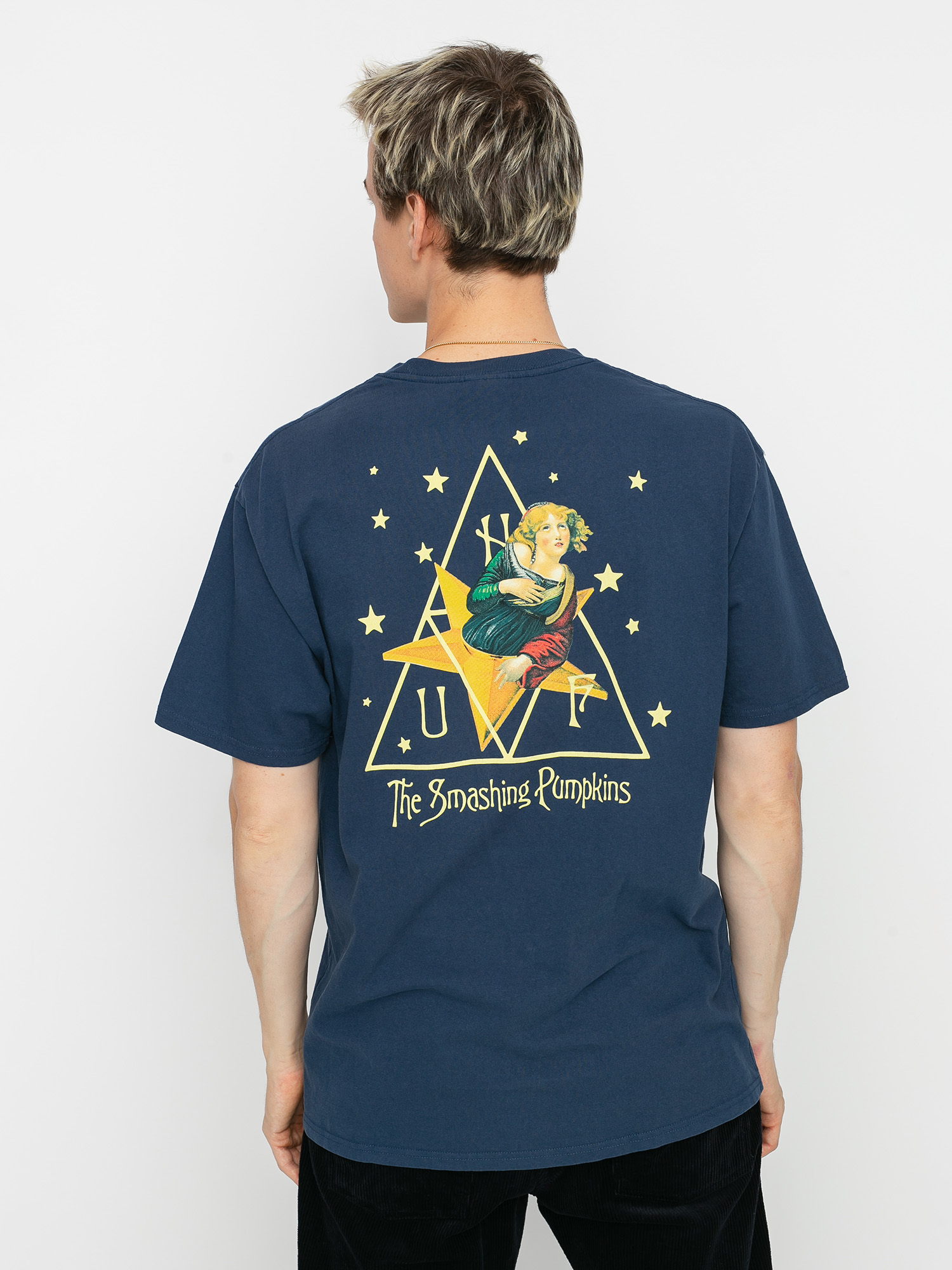 HUF × Smashing Pumpkins メカニック ジャケット Tシャツ THUMBS UP] HUF × SMASHING PUMPKINS | VHSMAG