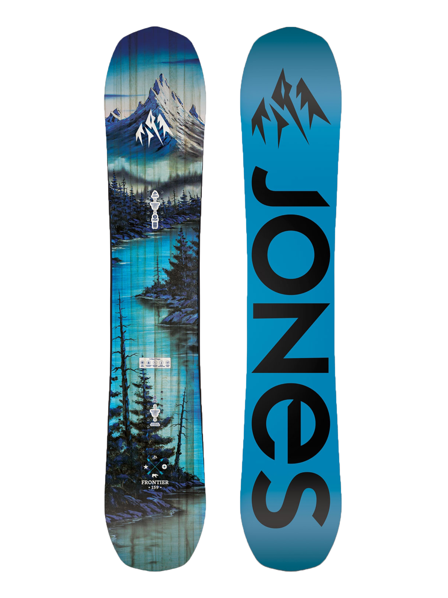 Jones Snowboards Frontier Snowboard - blue (blue/black)