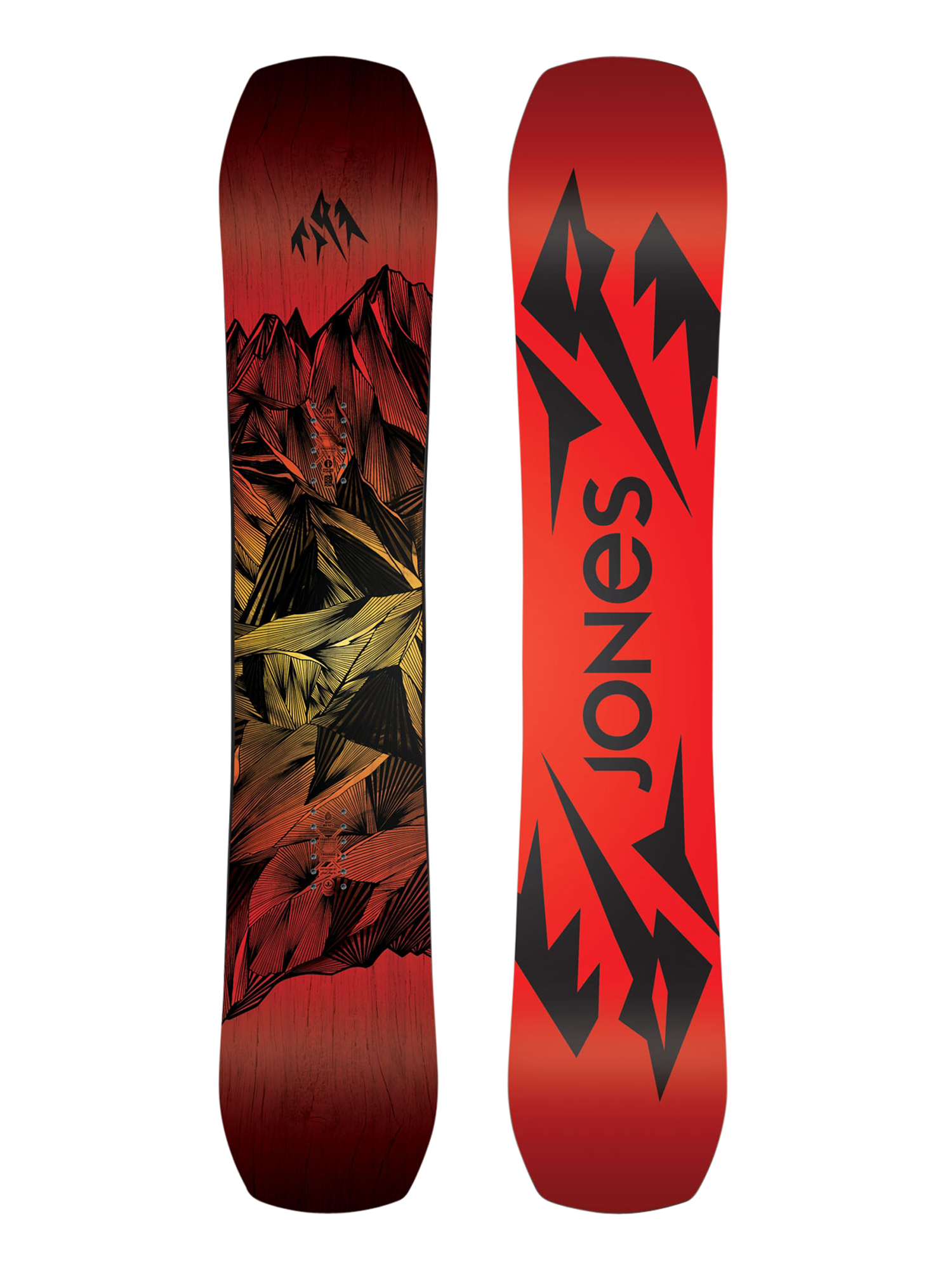 Jones Snowboards Mountain Twin Snowboard (red/black)