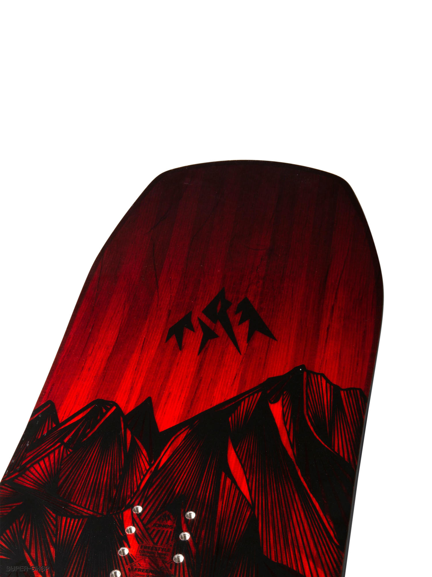 Jones Snowboards Mountain Twin Snowboard (red/black)