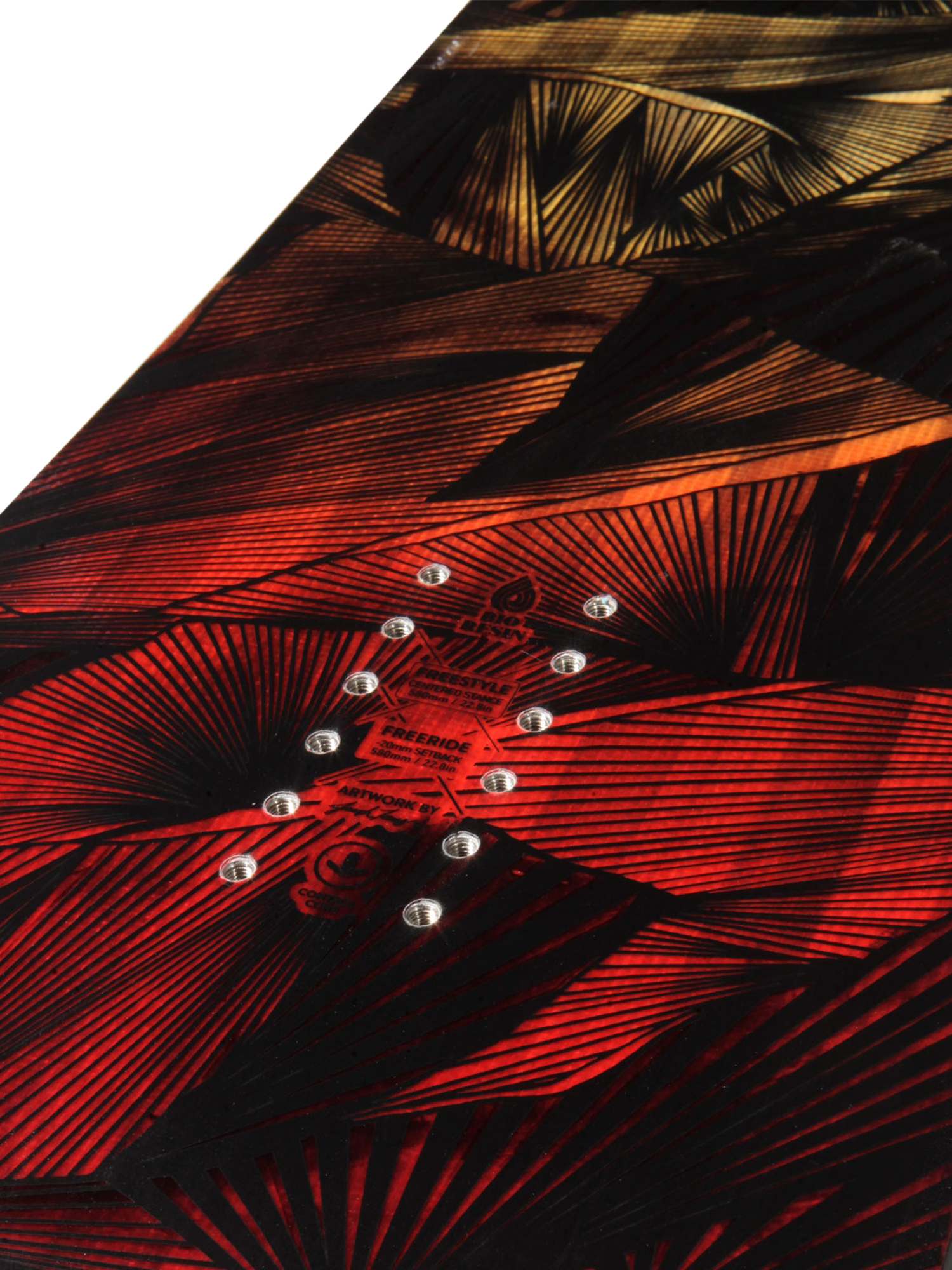 Jones Snowboards Mountain Twin Snowboard (red/black)