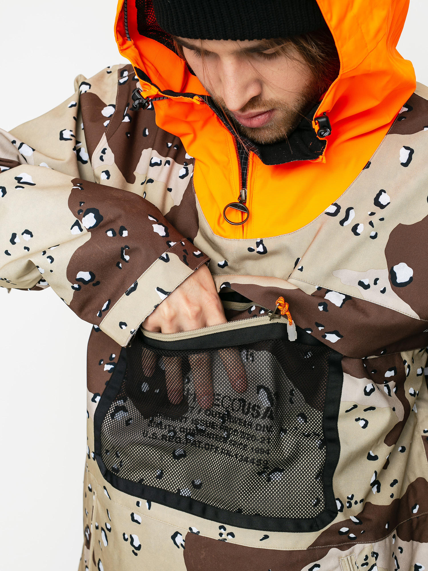 DC Asap Anorak Snowboard jacket - camo (chocolate chip camo)