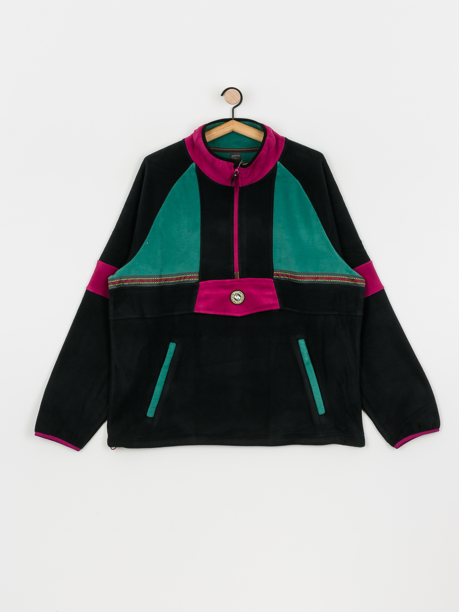 Mens Quiksilver Soul Power ZHD Active sweatshirt (true black)