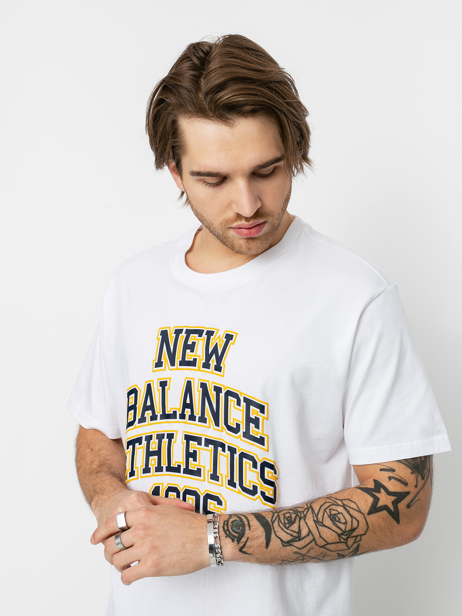 new balance white shirt