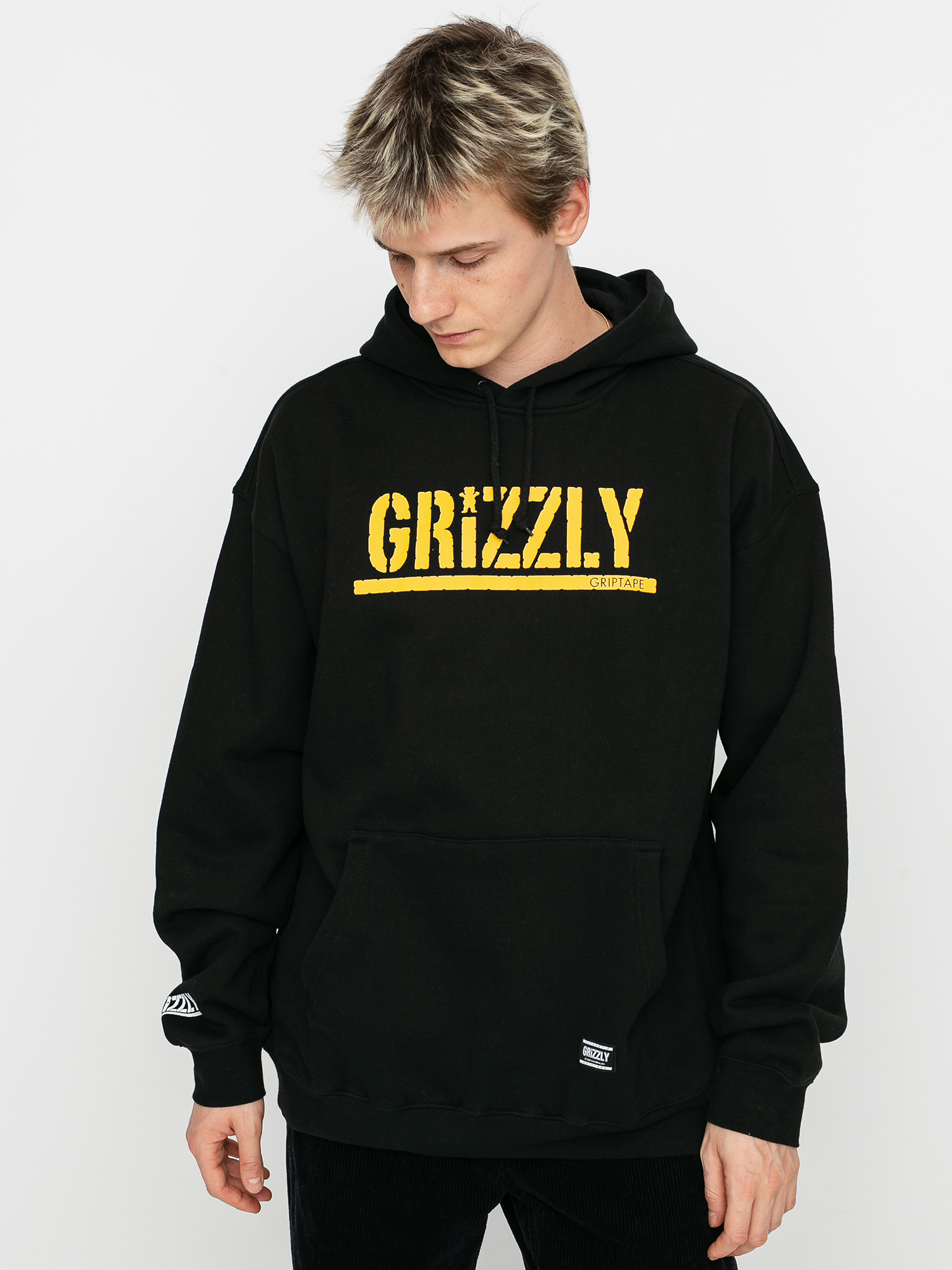 Grizzly Griptape OG Stamp HD Hoodie (black/orange)