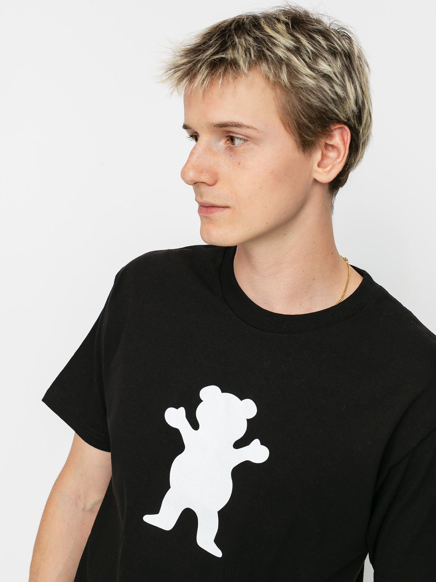 Grizzly Griptape OG Bear T-shirt (black/white)