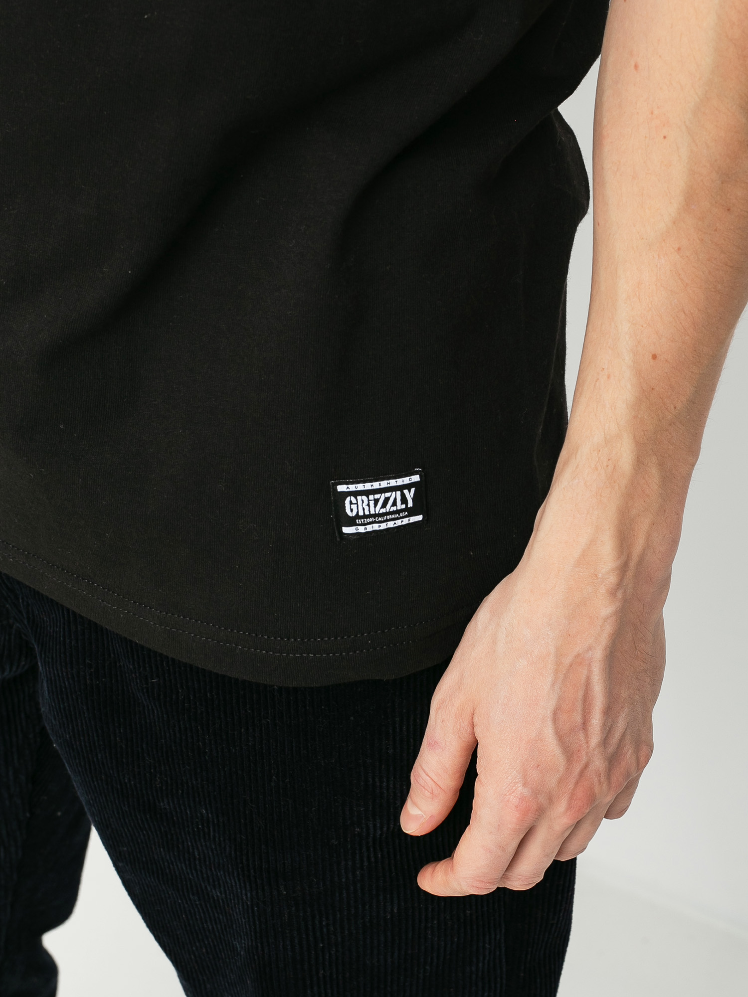 Grizzly Griptape OG Bear T-shirt (black/white)