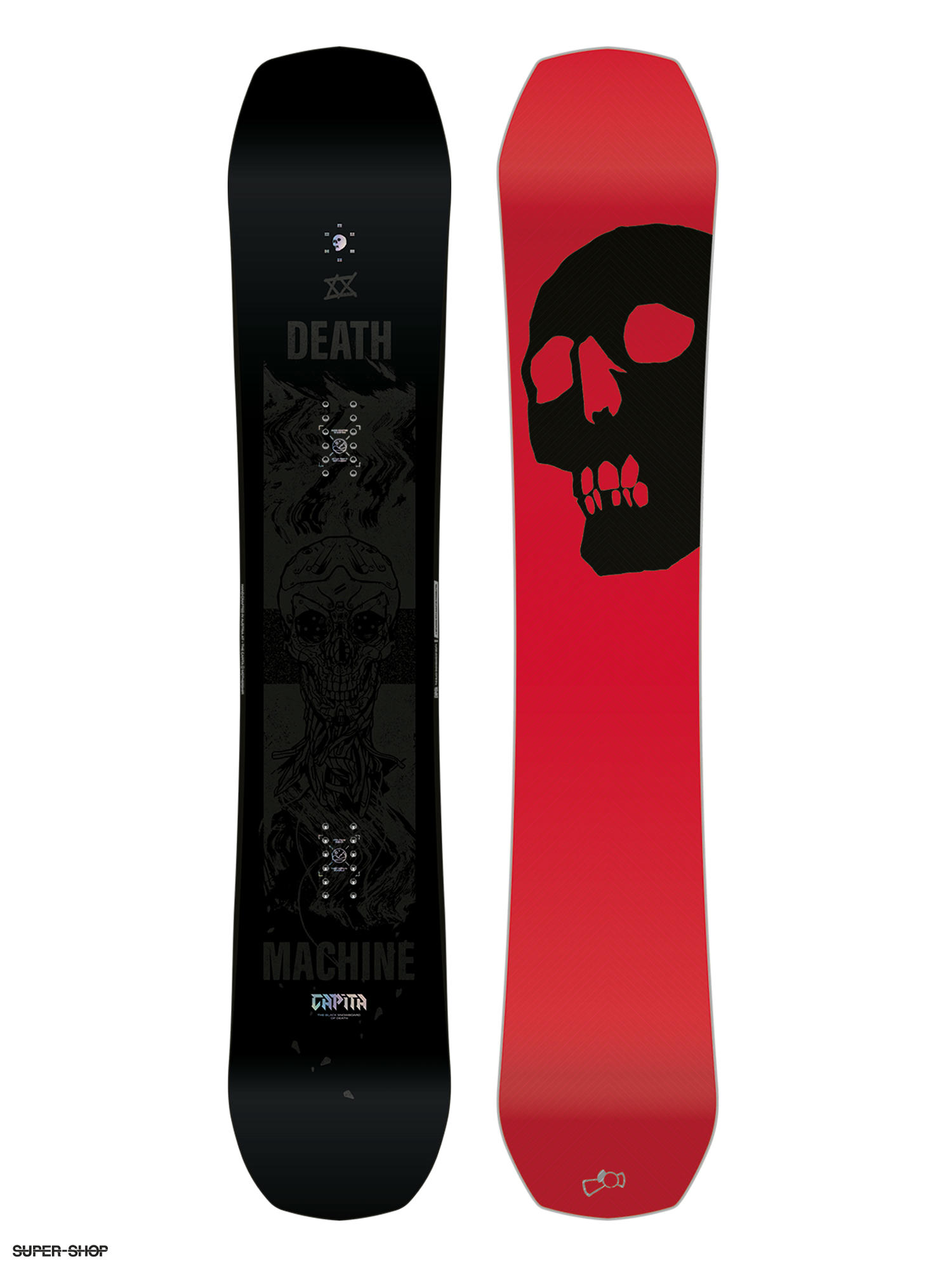 snowboard all black