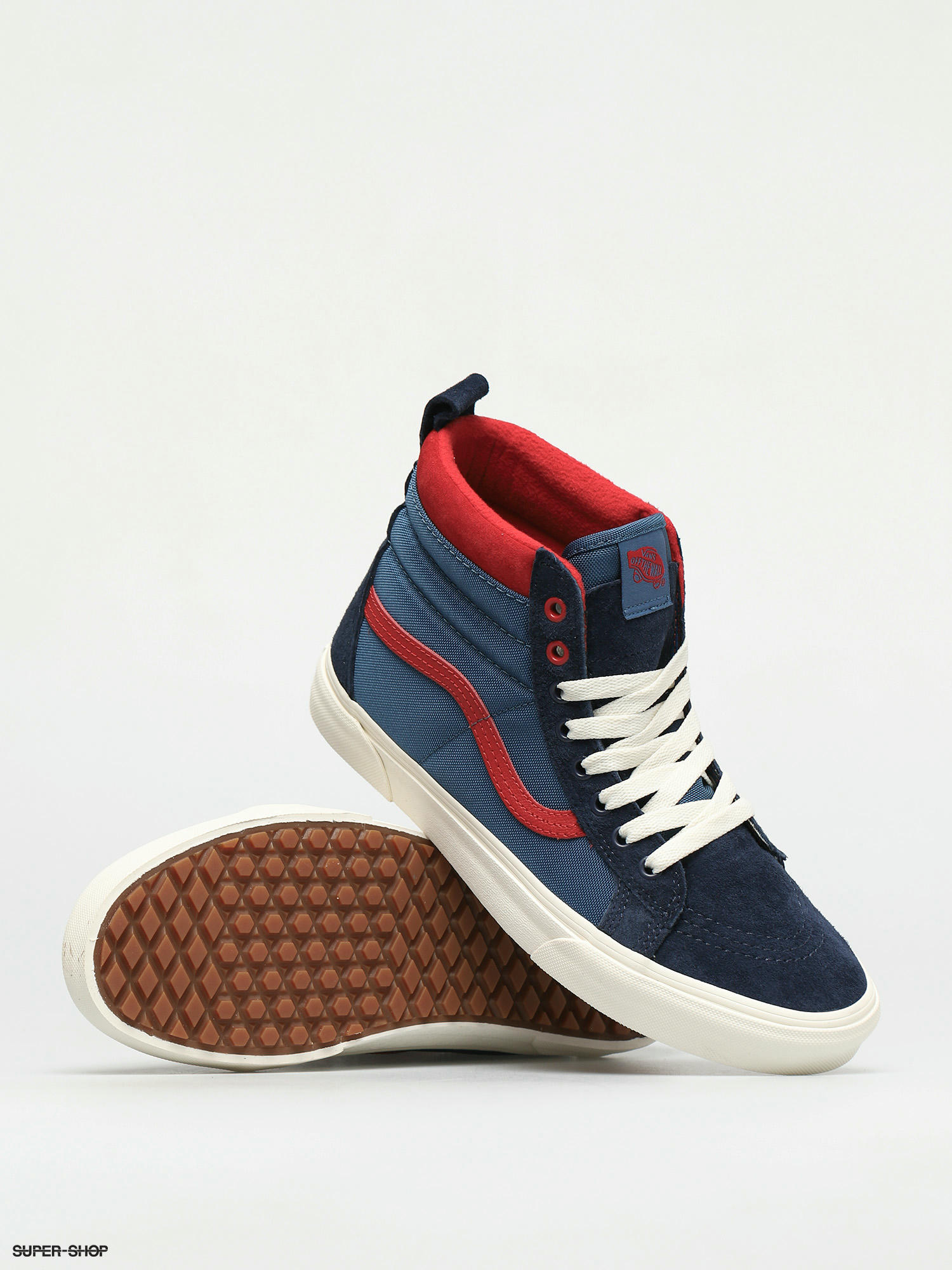 navy and red vans
