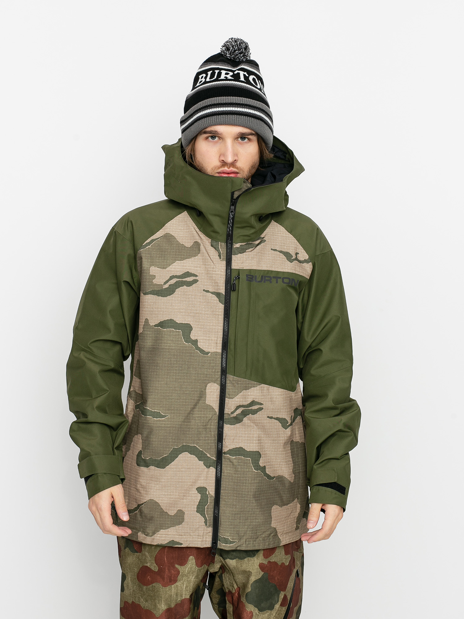 Herren Burton Gore Tex Radial Insulated Snowboardjacke (barren camo/keef)