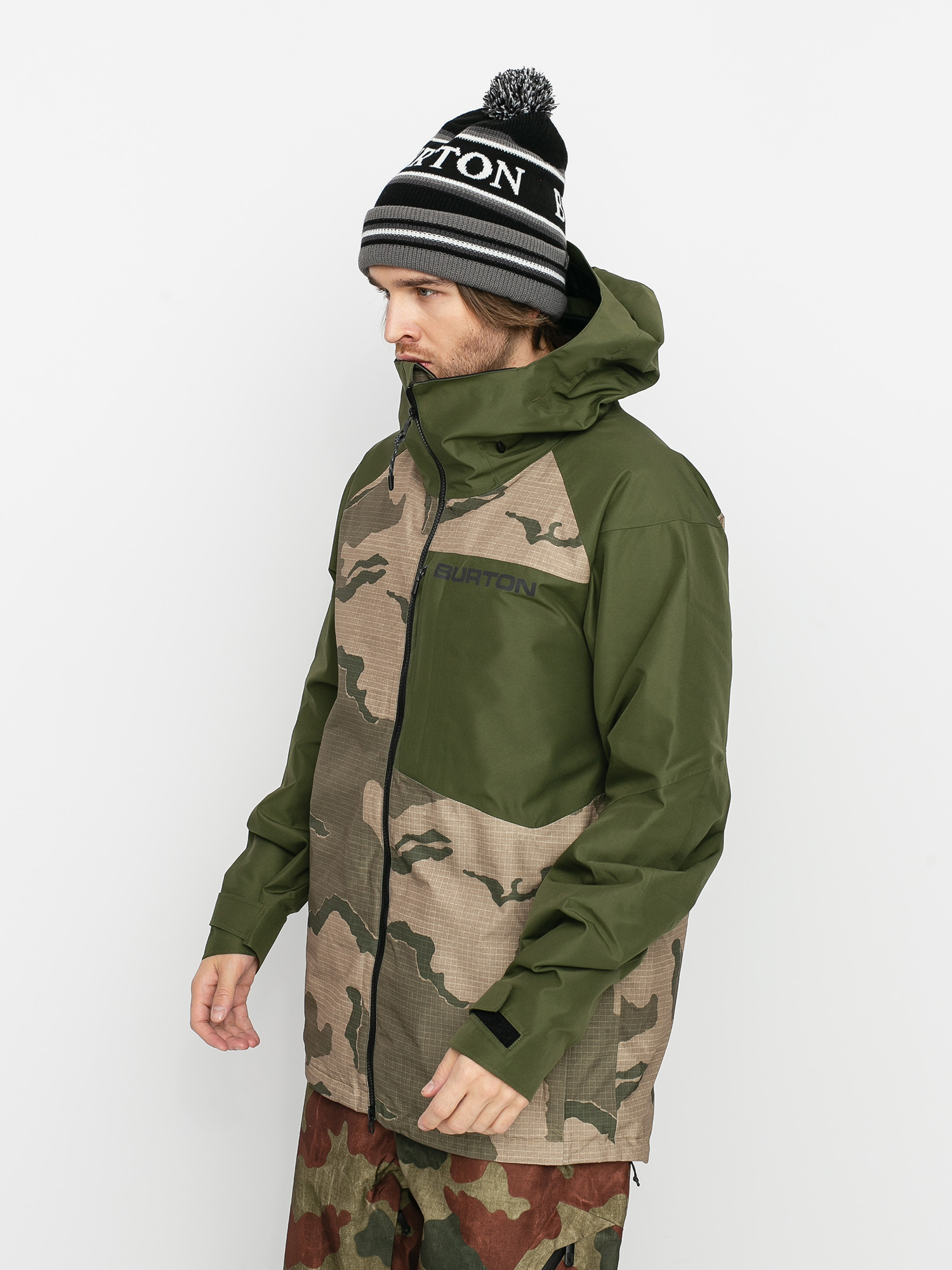 Herren Burton Gore Tex Radial Insulated Snowboardjacke (barren camo/keef)