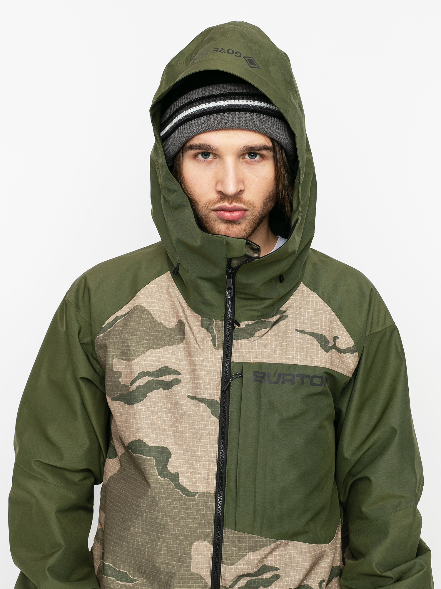 Herren Burton Gore Tex Radial Insulated Snowboardjacke (barren camo/keef)
