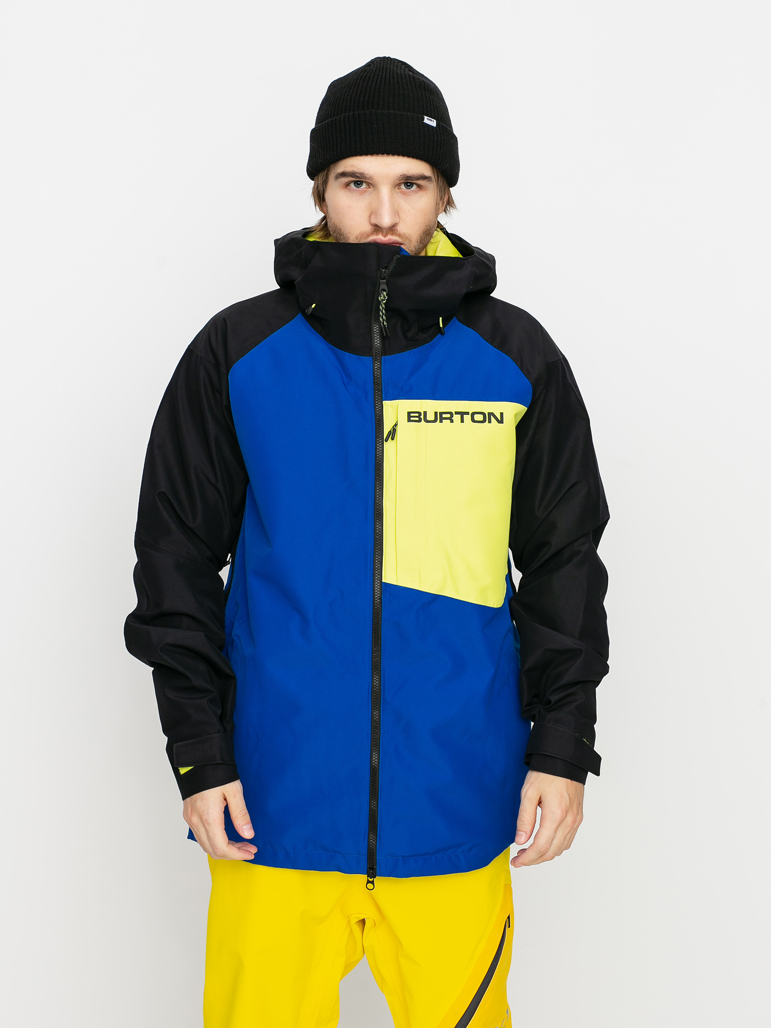 Herren Burton Gore Tex Radial Insulated Snowboardjacke (lapis blue/true black/limeade)