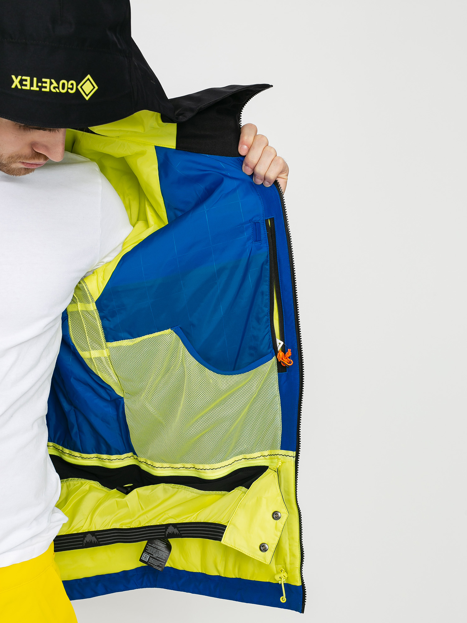 Herren Burton Gore Tex Radial Insulated Snowboardjacke (lapis blue/true black/limeade)