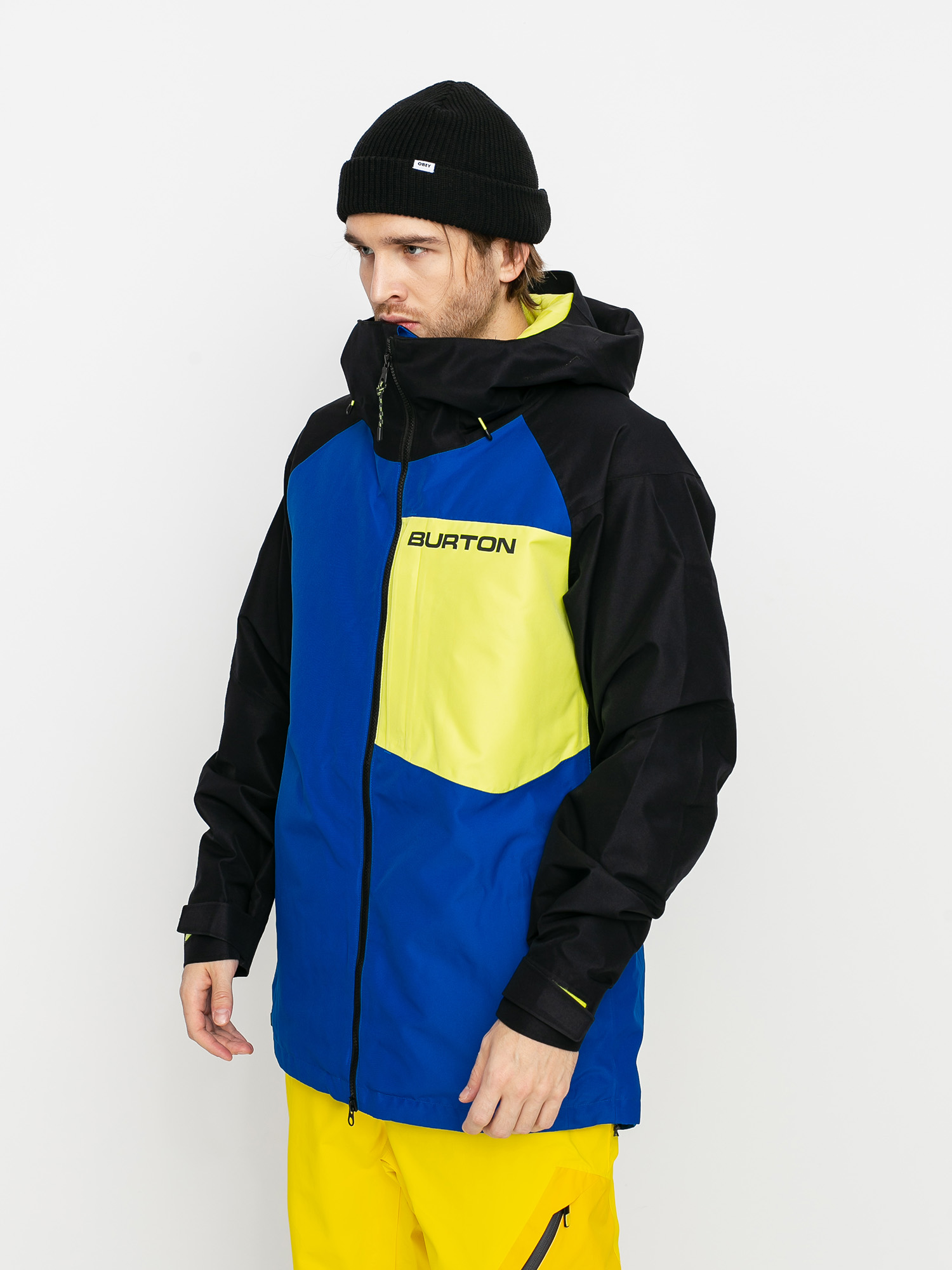 Herren Burton Gore Tex Radial Insulated Snowboardjacke (lapis blue/true black/limeade)