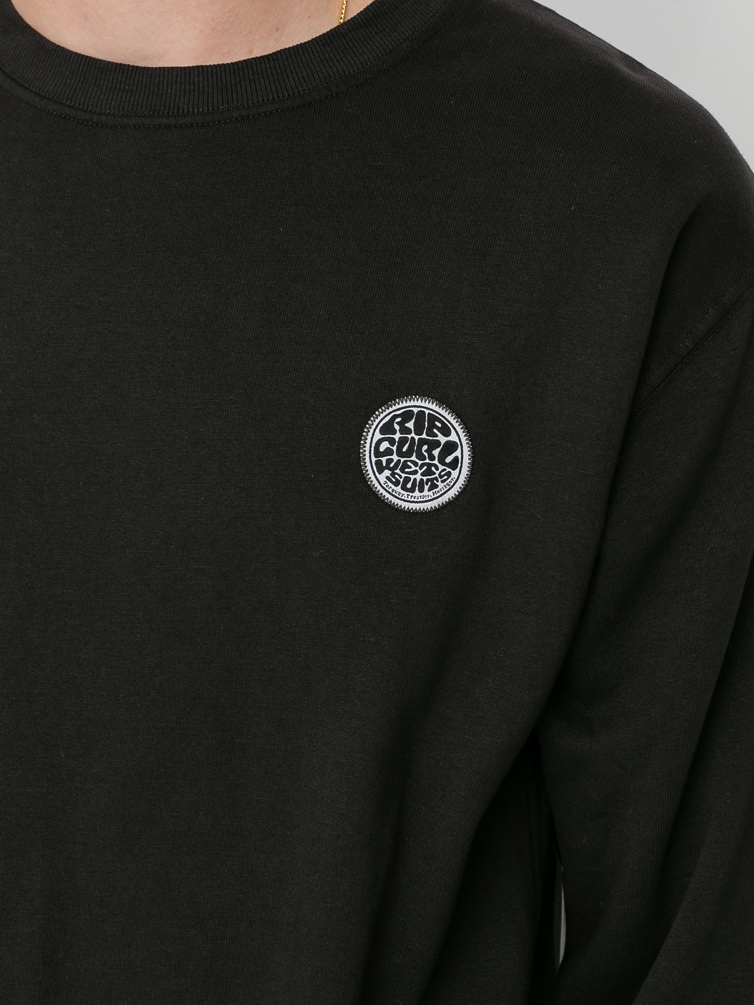 washed black sweatshirt