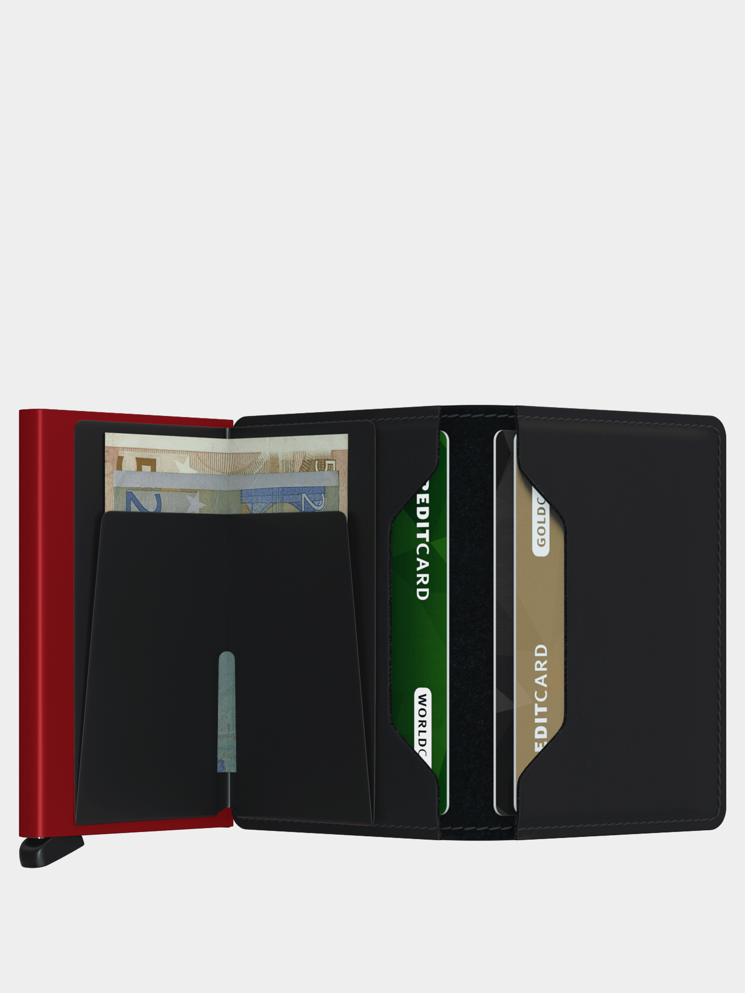 Secrid Slimwallet Geldbörse (matte black/red)