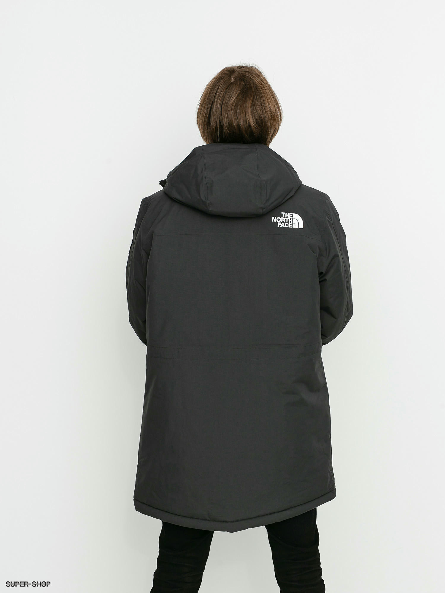 the north face storm peak jacket in dark grey