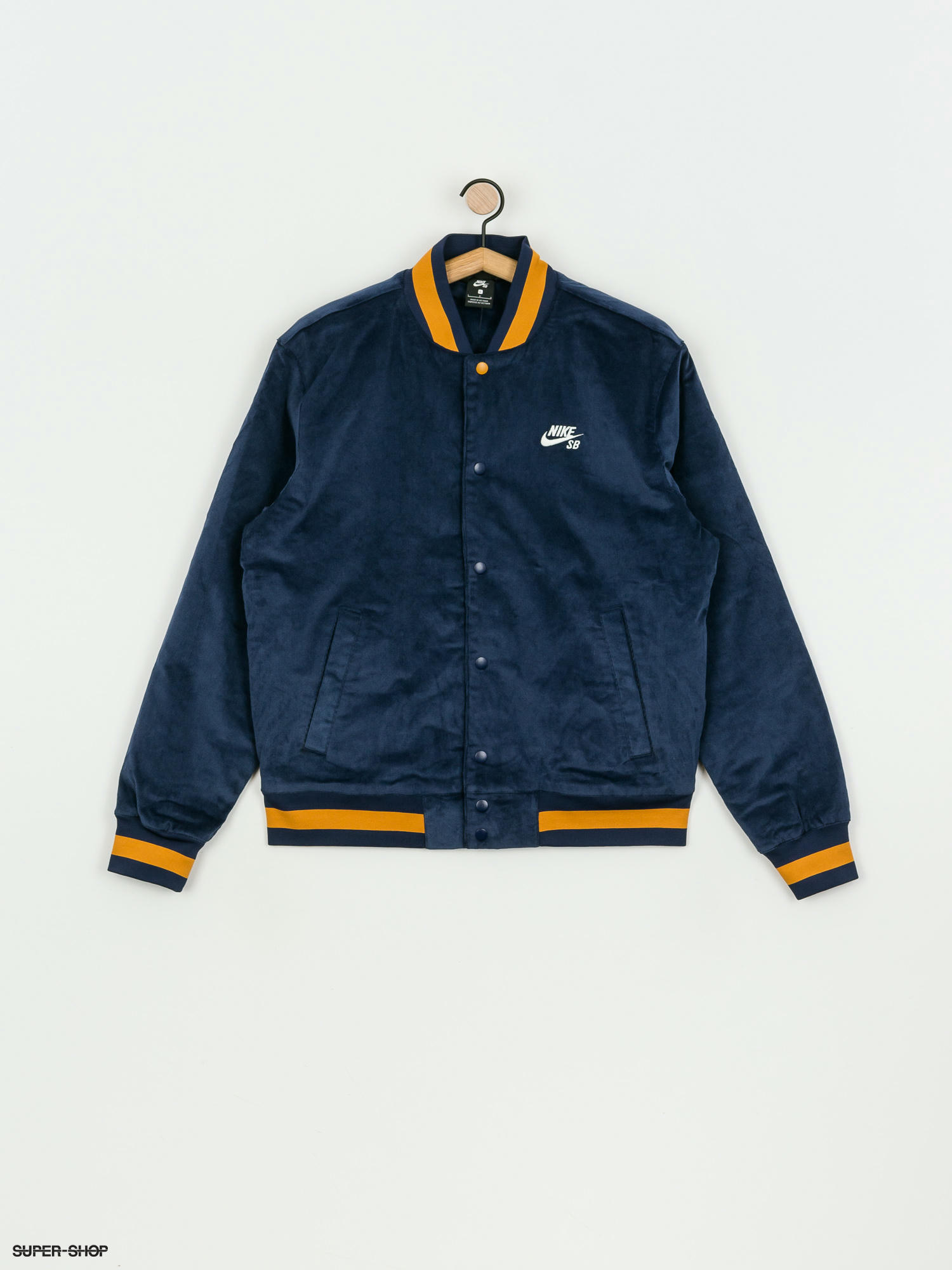 nike sb cord varsity jacket in navy