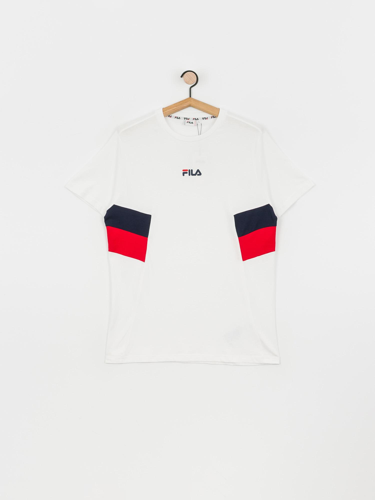 Fila Barry T-Shirt (bright white/black iris/true red)