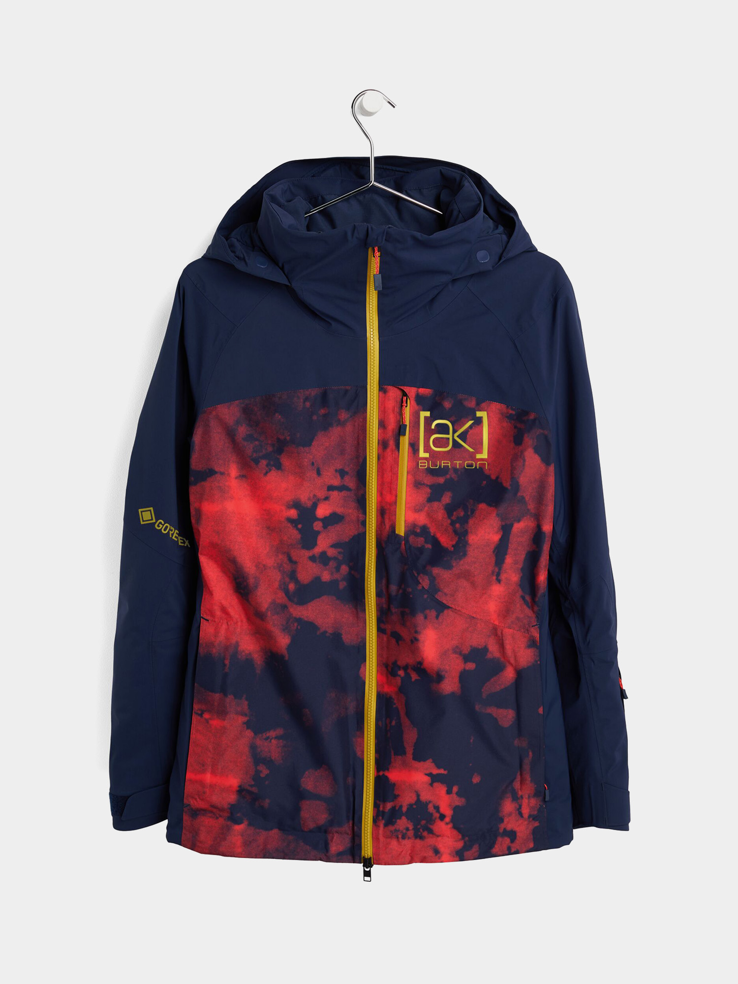 Womens Burton Ak Gore Tex 2L Embark Snowboard jacket (hibiscus pink cloud marble/dress blue)