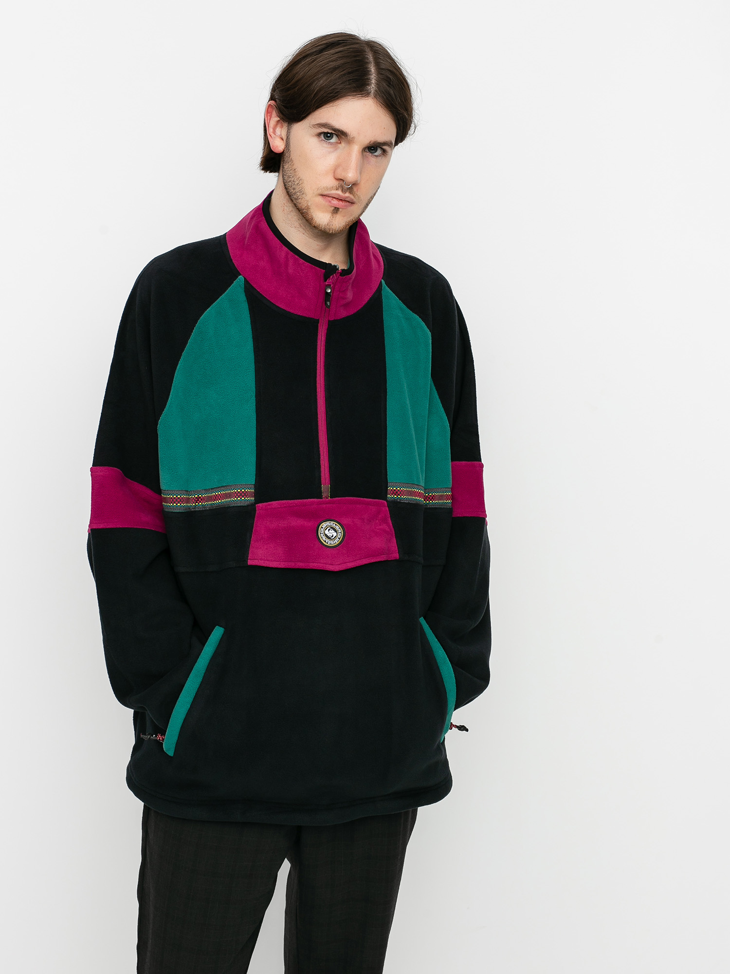 Mens Quiksilver Soul Power ZHD Active sweatshirt (true black)