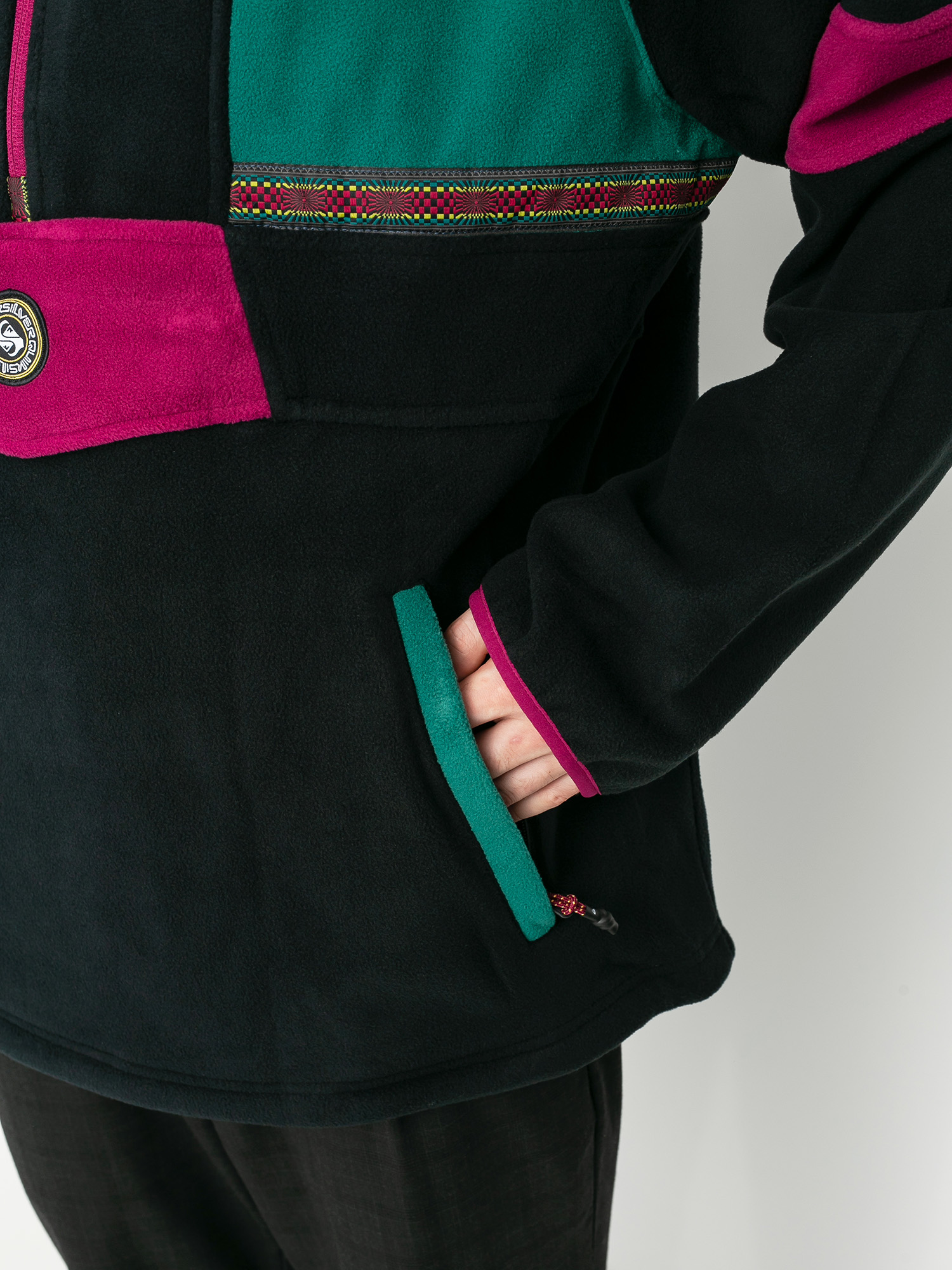 Mens Quiksilver Soul Power ZHD Active sweatshirt (true black)