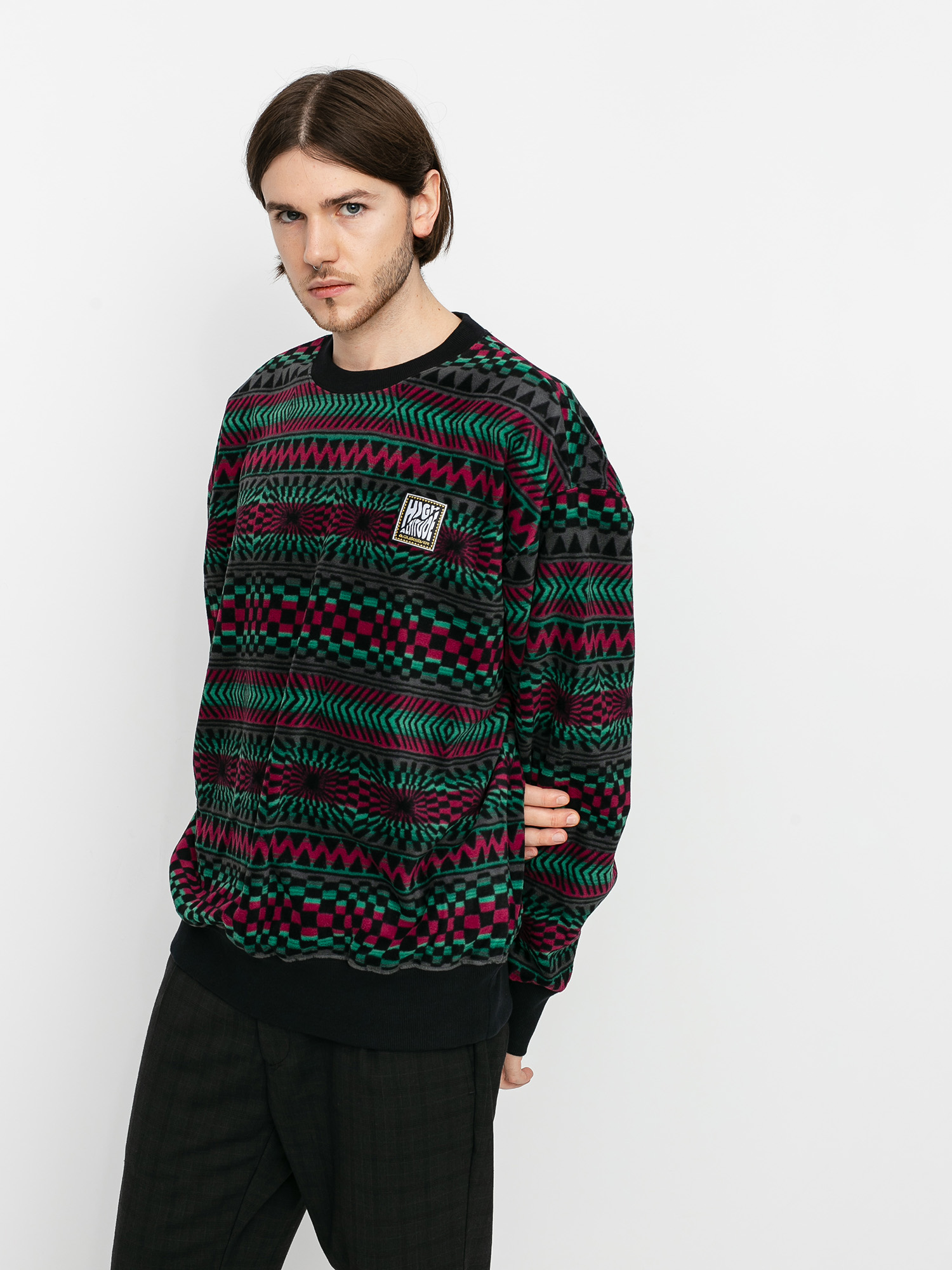 Herren Quiksilver Soul Power Aktives sweatshirt (true black capsule stripe)