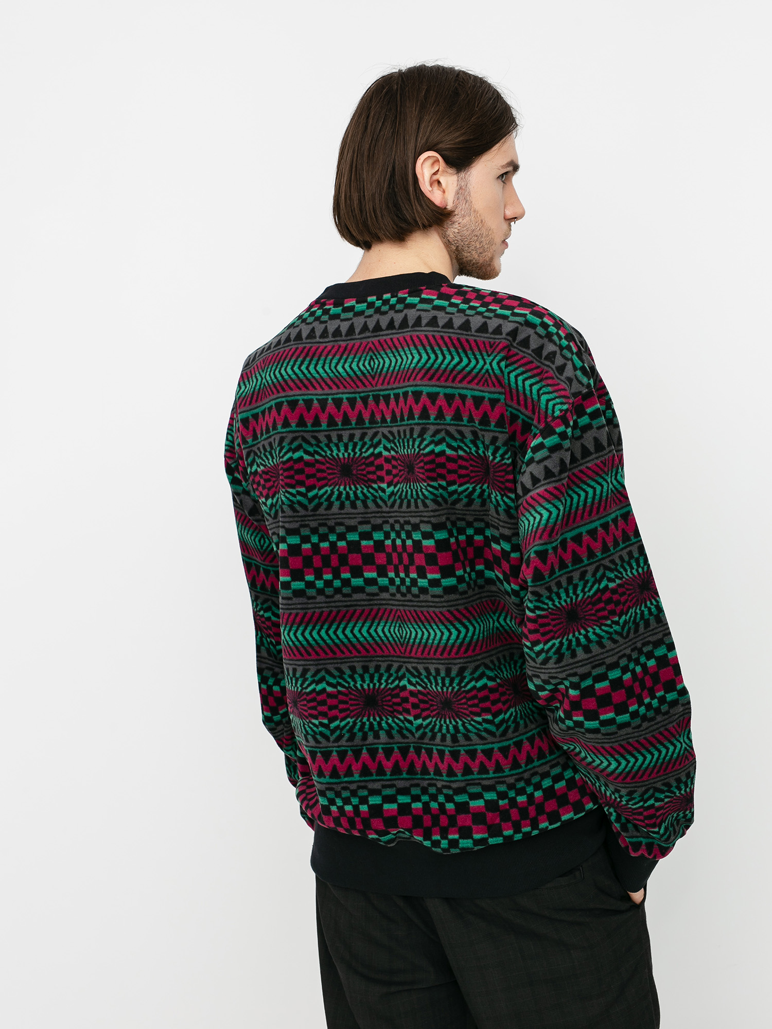 Herren Quiksilver Soul Power Aktives sweatshirt (true black capsule stripe)