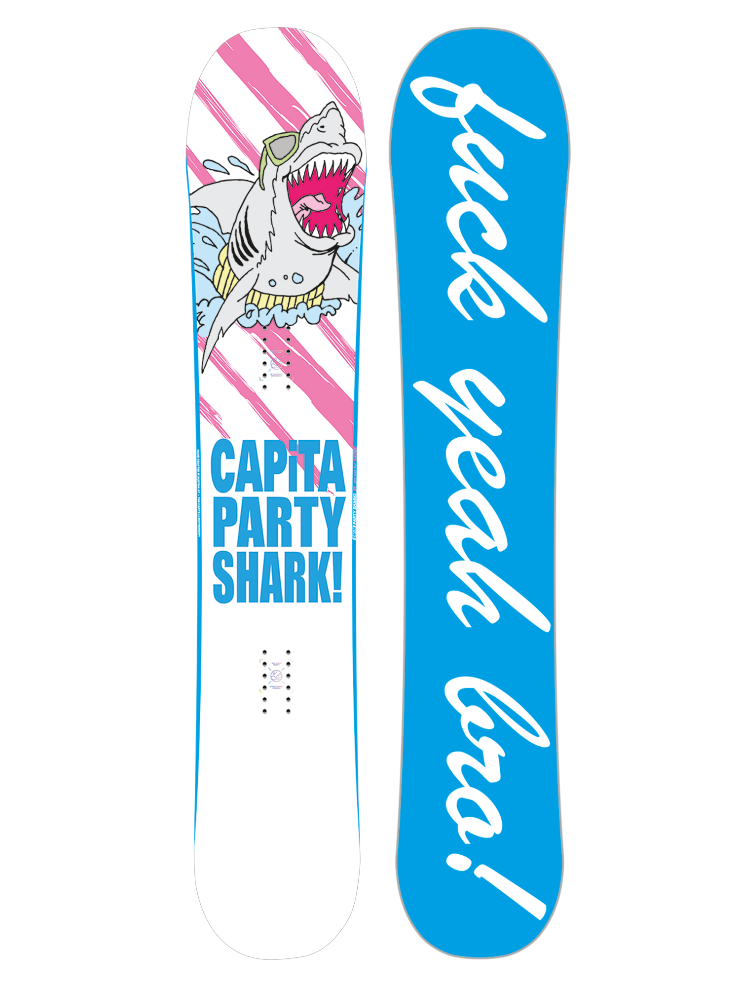 Capita Party Shark Snowboard - white