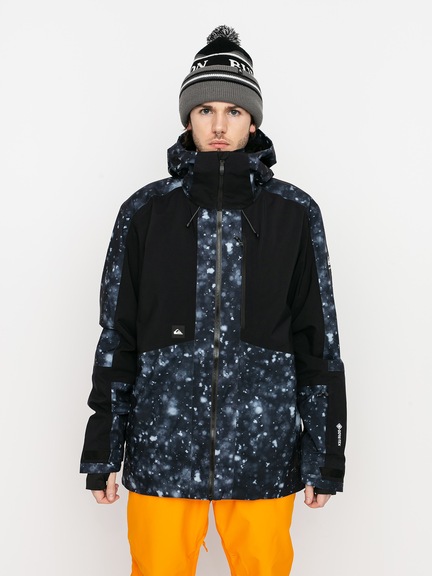 Herren Quiksilver Forever 2L Gore-Tex Snowboardjacke (true black woolflakes)