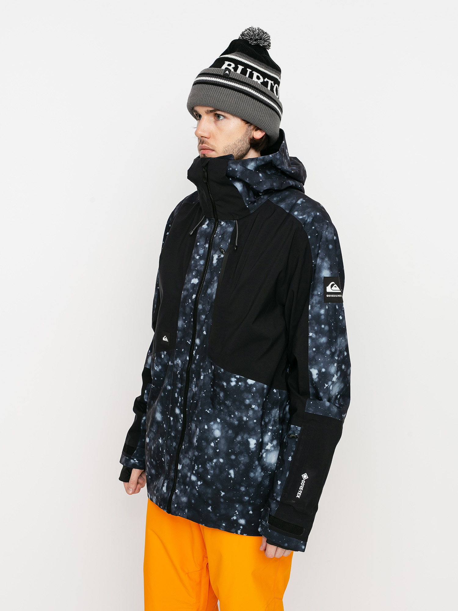 Herren Quiksilver Forever 2L Gore-Tex Snowboardjacke (true black woolflakes)