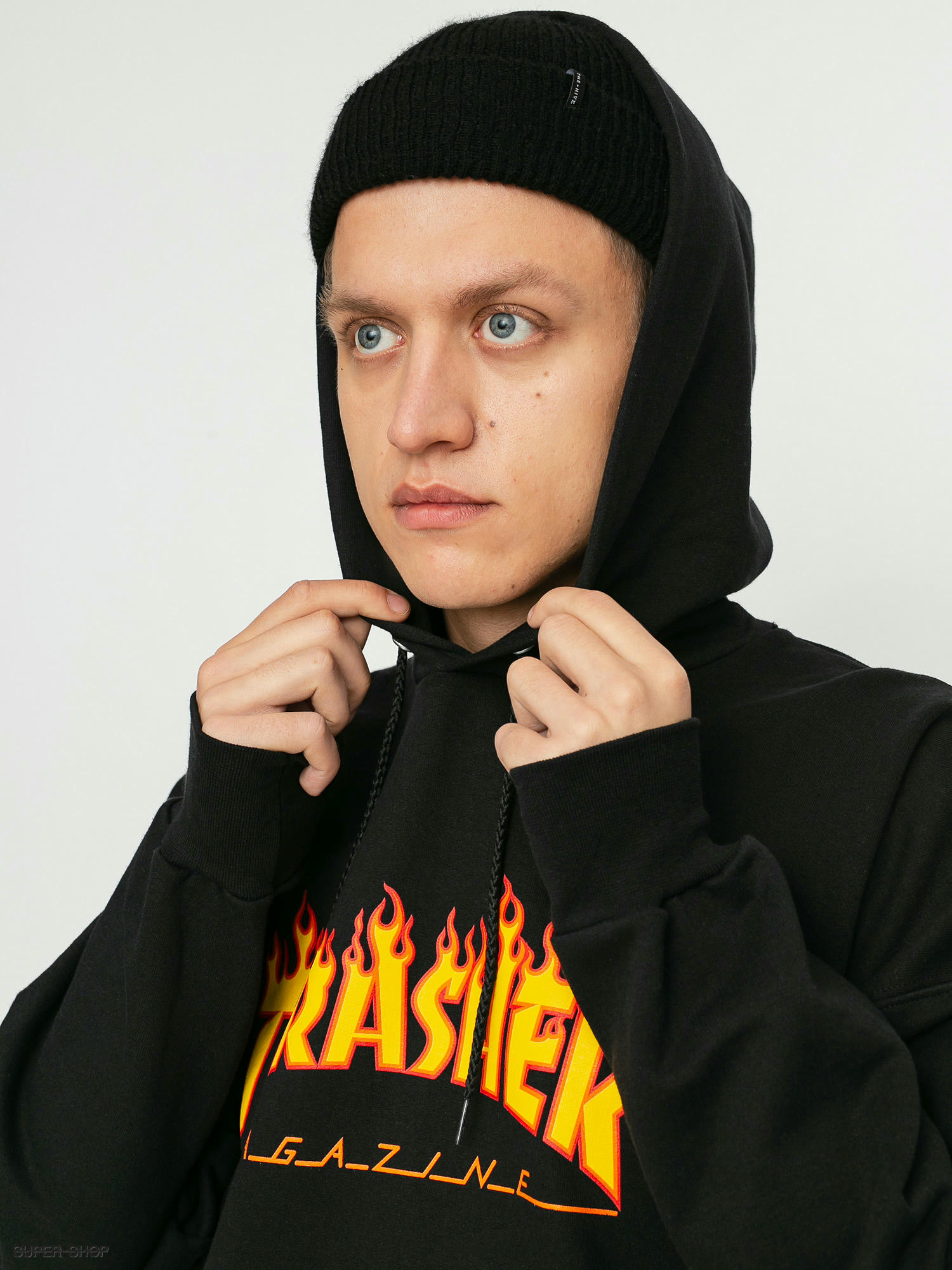 Hoodie cheap thrasher flame