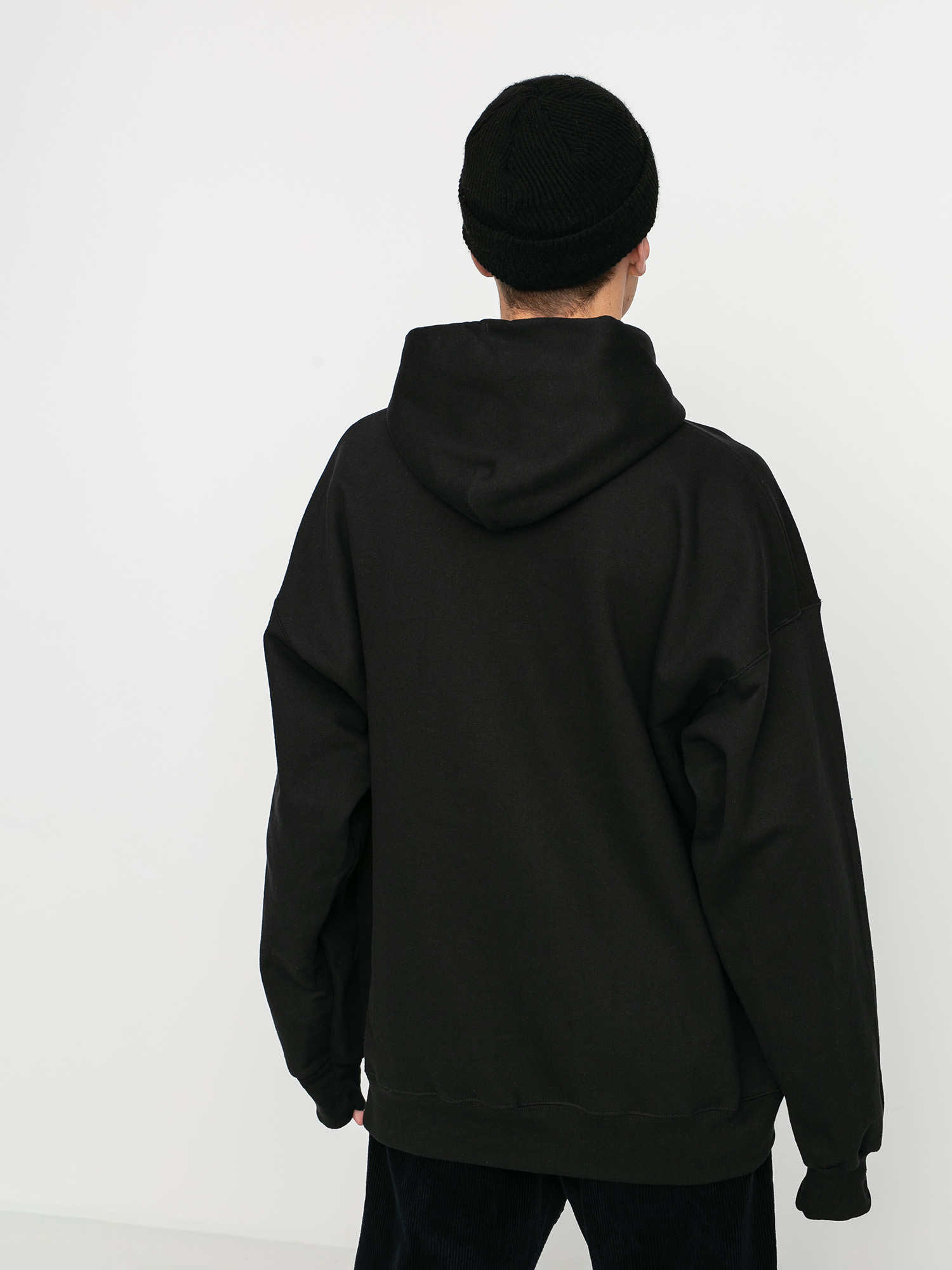 Black fire thrasher hoodie online