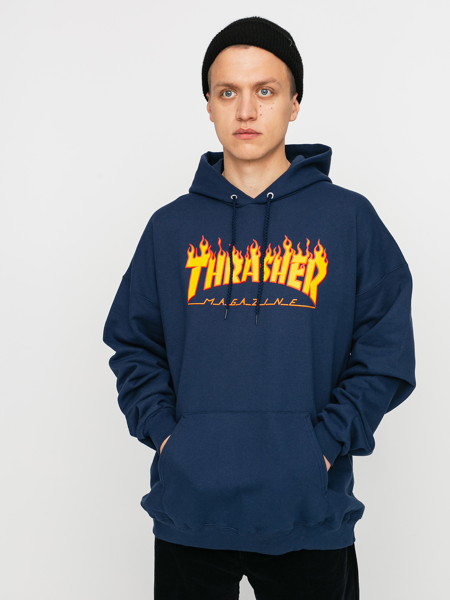 Thrasher Flame HD Hoodie (navy)