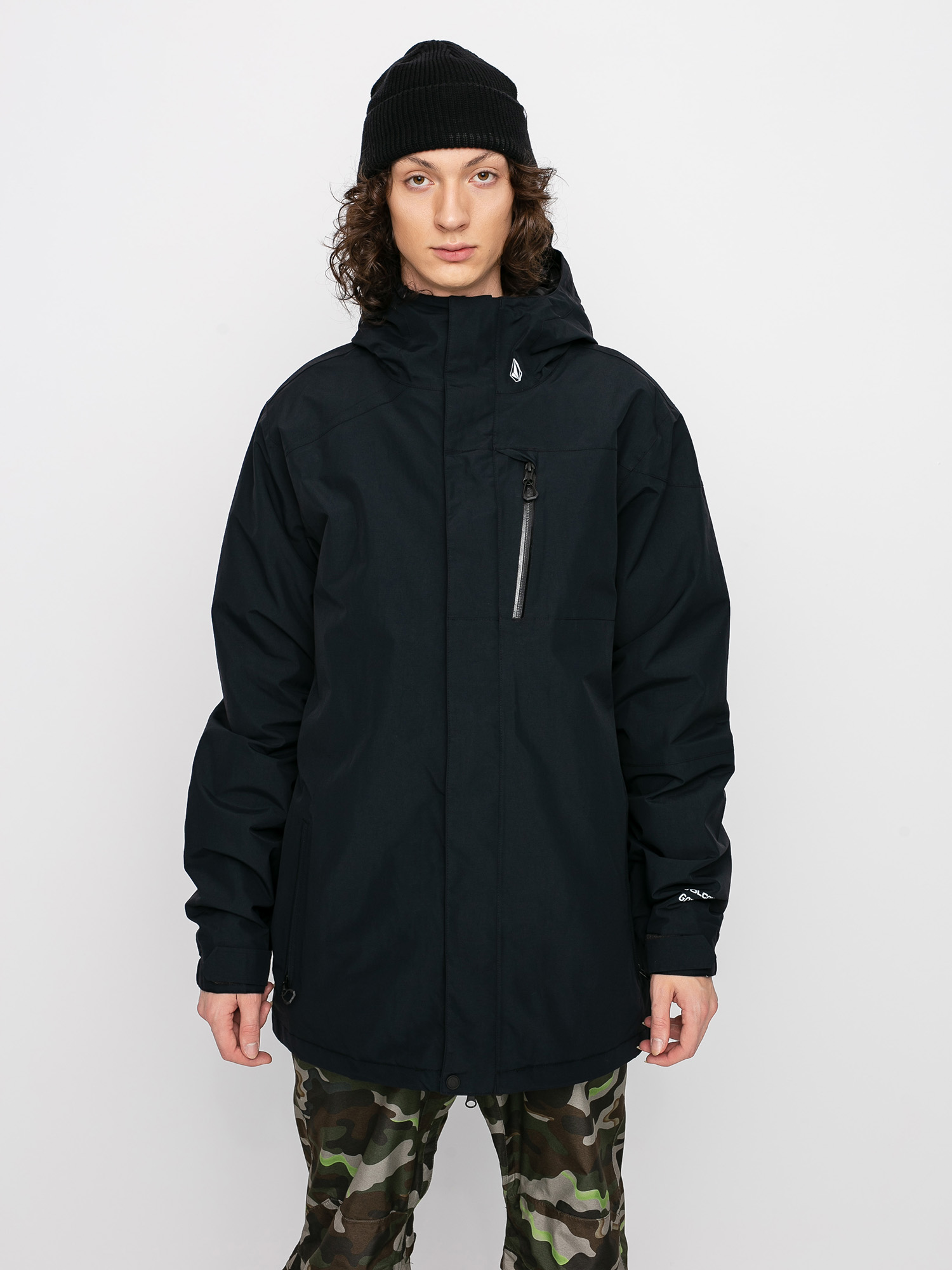 volcom black snowboard jacket