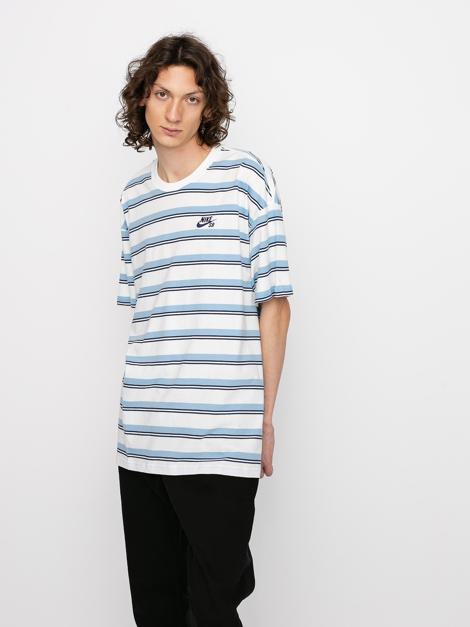 Nike SB Stripe T-shirt (sail/mystic navy)