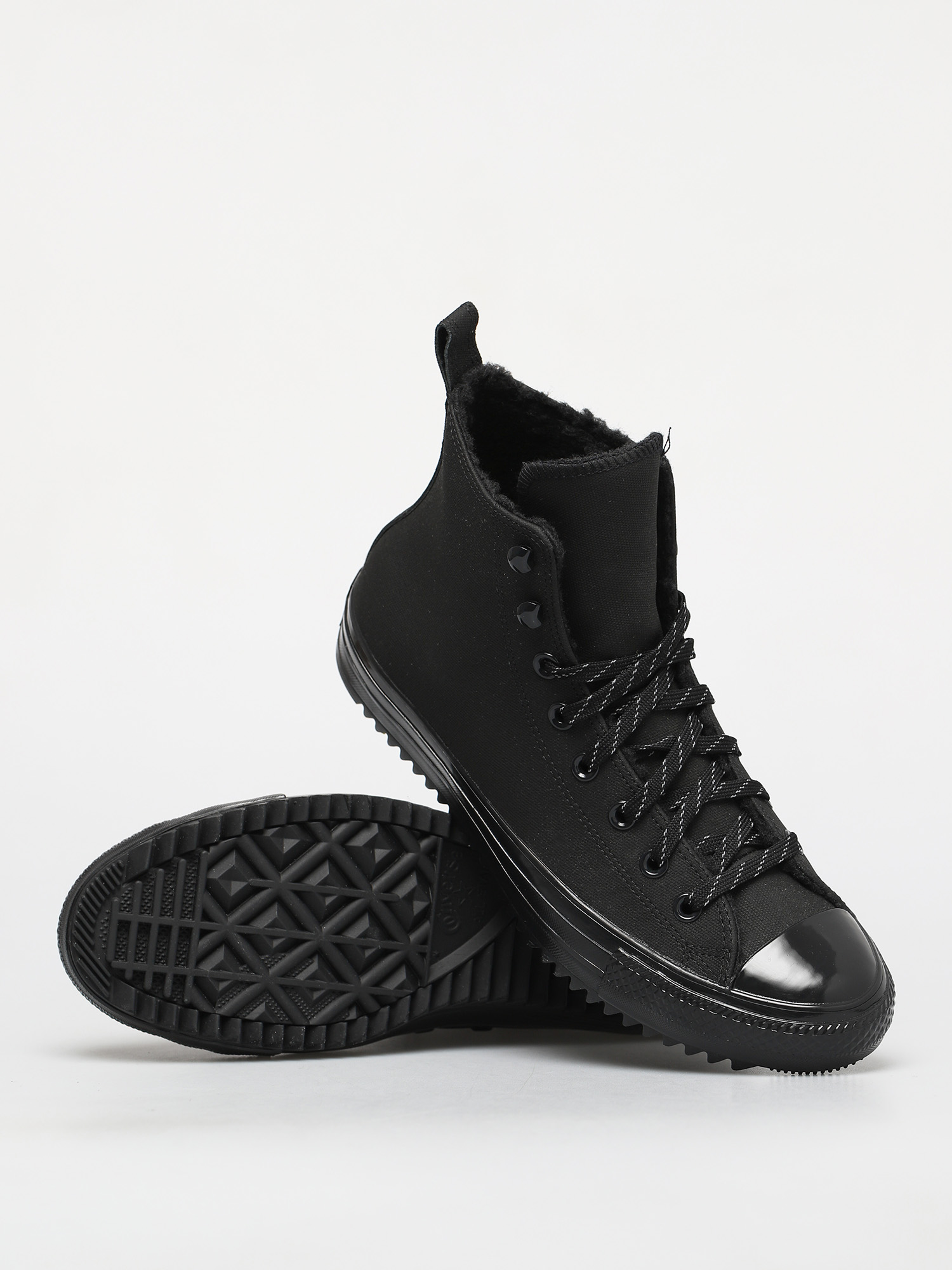 converse black mountain hiker hi trainers