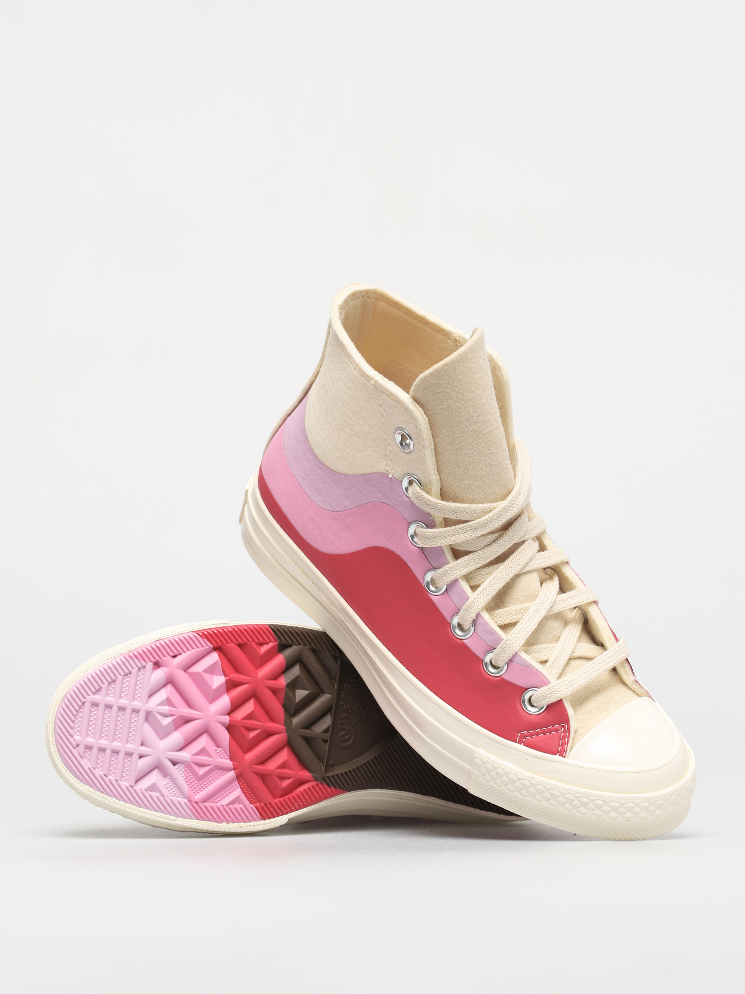 Converse Chuck 70 Felt Overlays Shoes multicolor (winter white