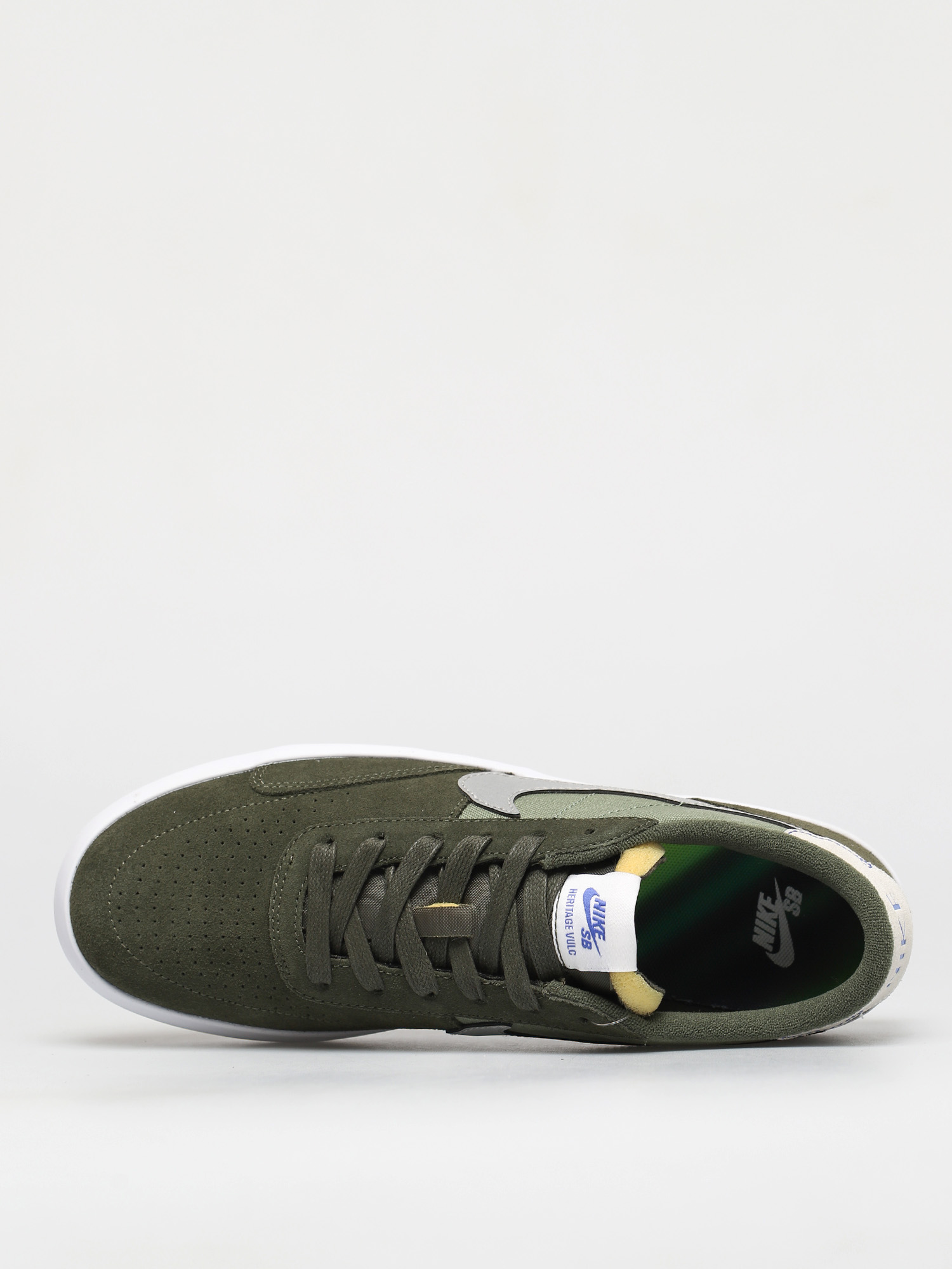 Nike SB Heritage Vulc Prm Shoes (cargo khaki/medium grey spiral sage)