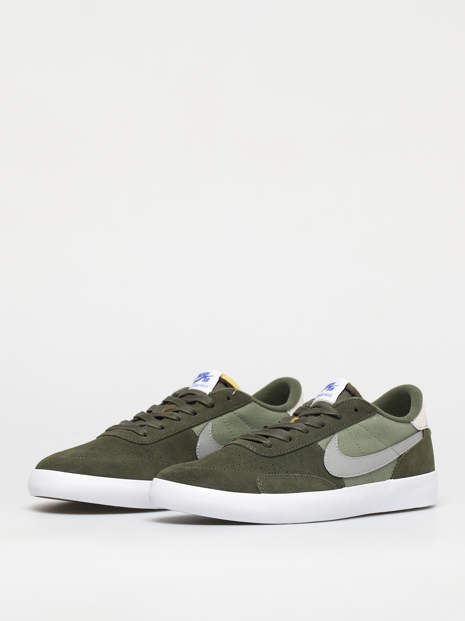 Nike SB Heritage Vulc Prm Shoes (cargo khaki/medium grey spiral sage)