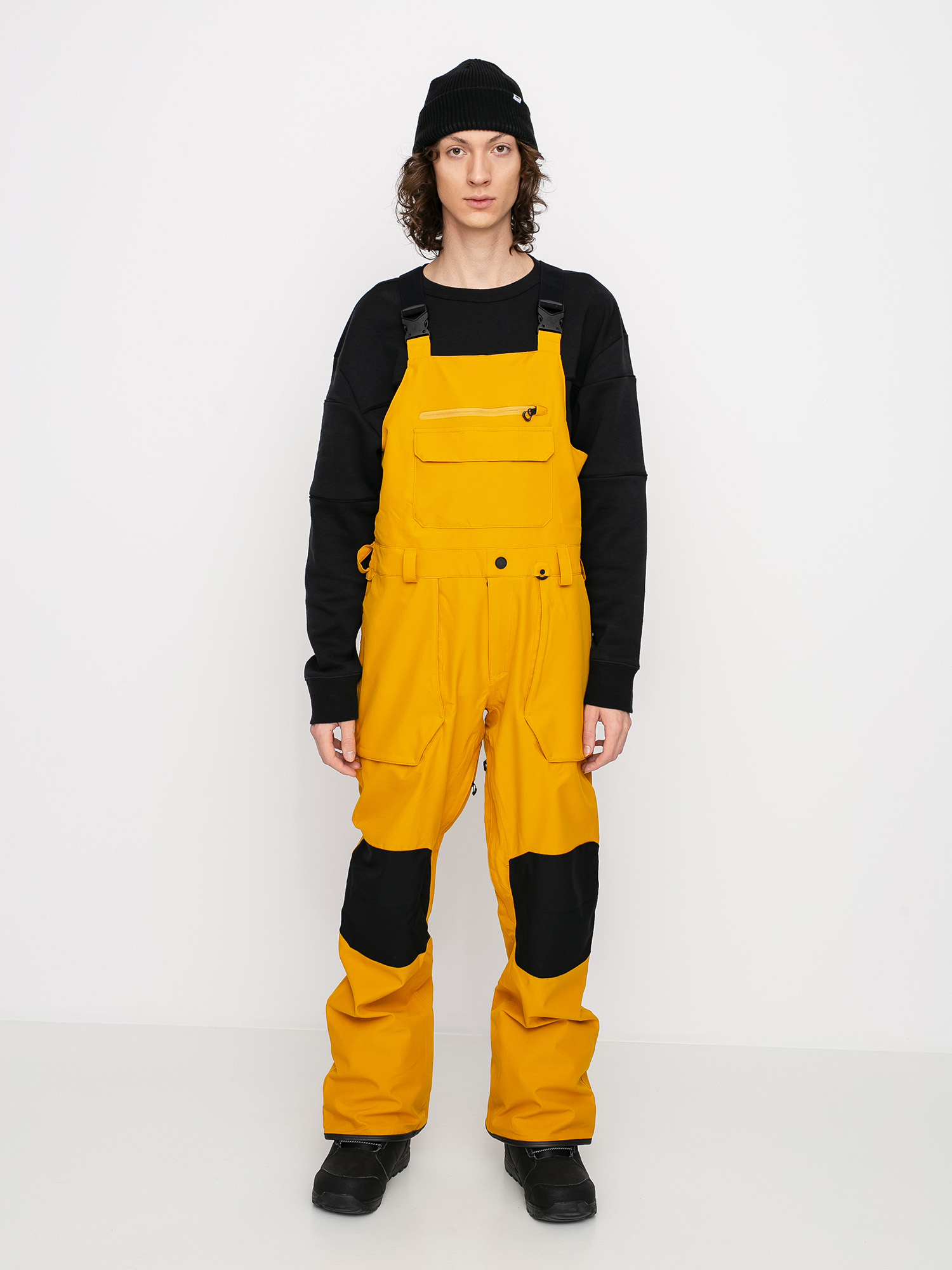 Mens Volcom Roan Bib Overall Snowboard pants (resin gold)