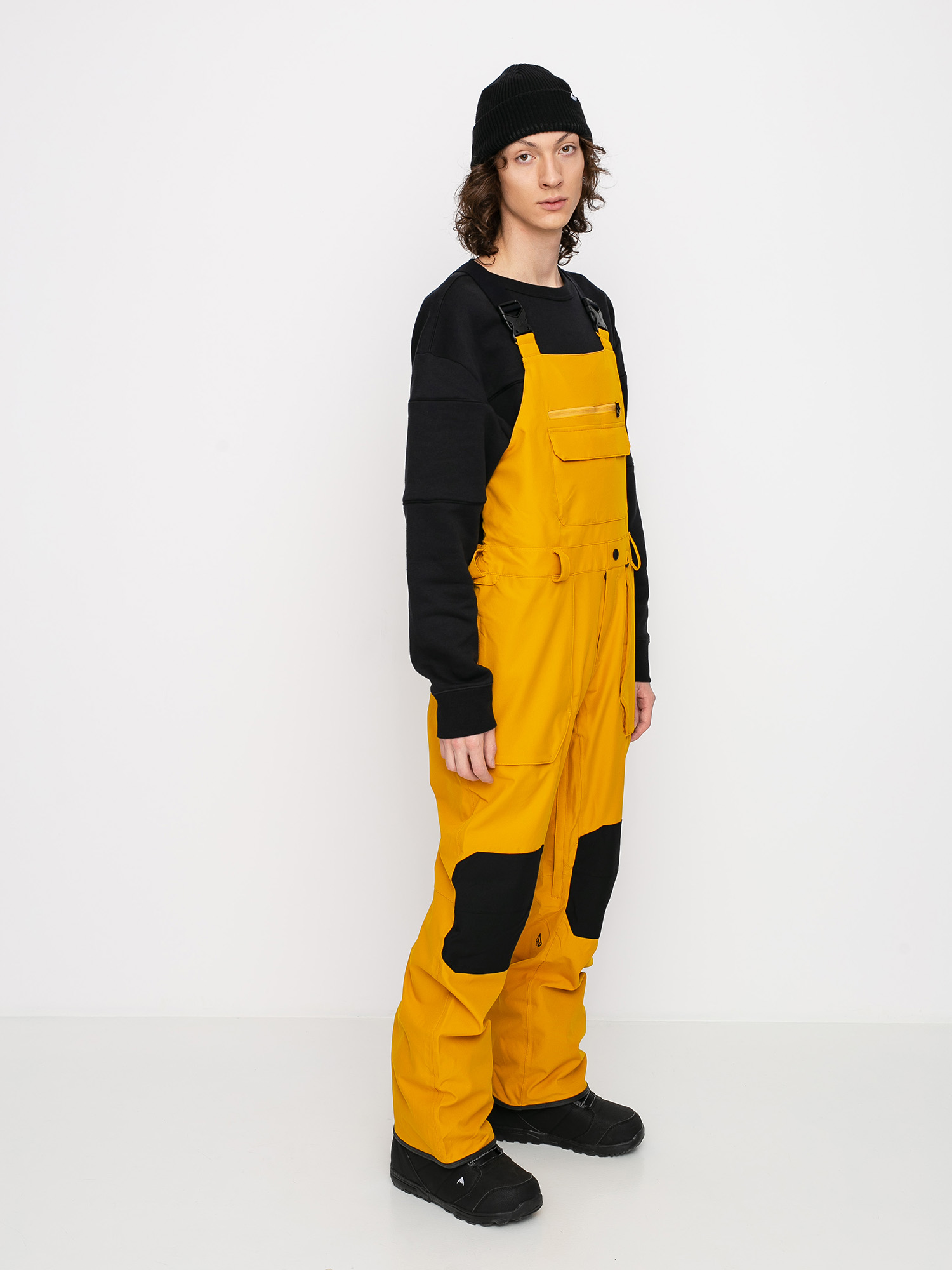 Mens Volcom Roan Bib Overall Snowboard pants (resin gold)