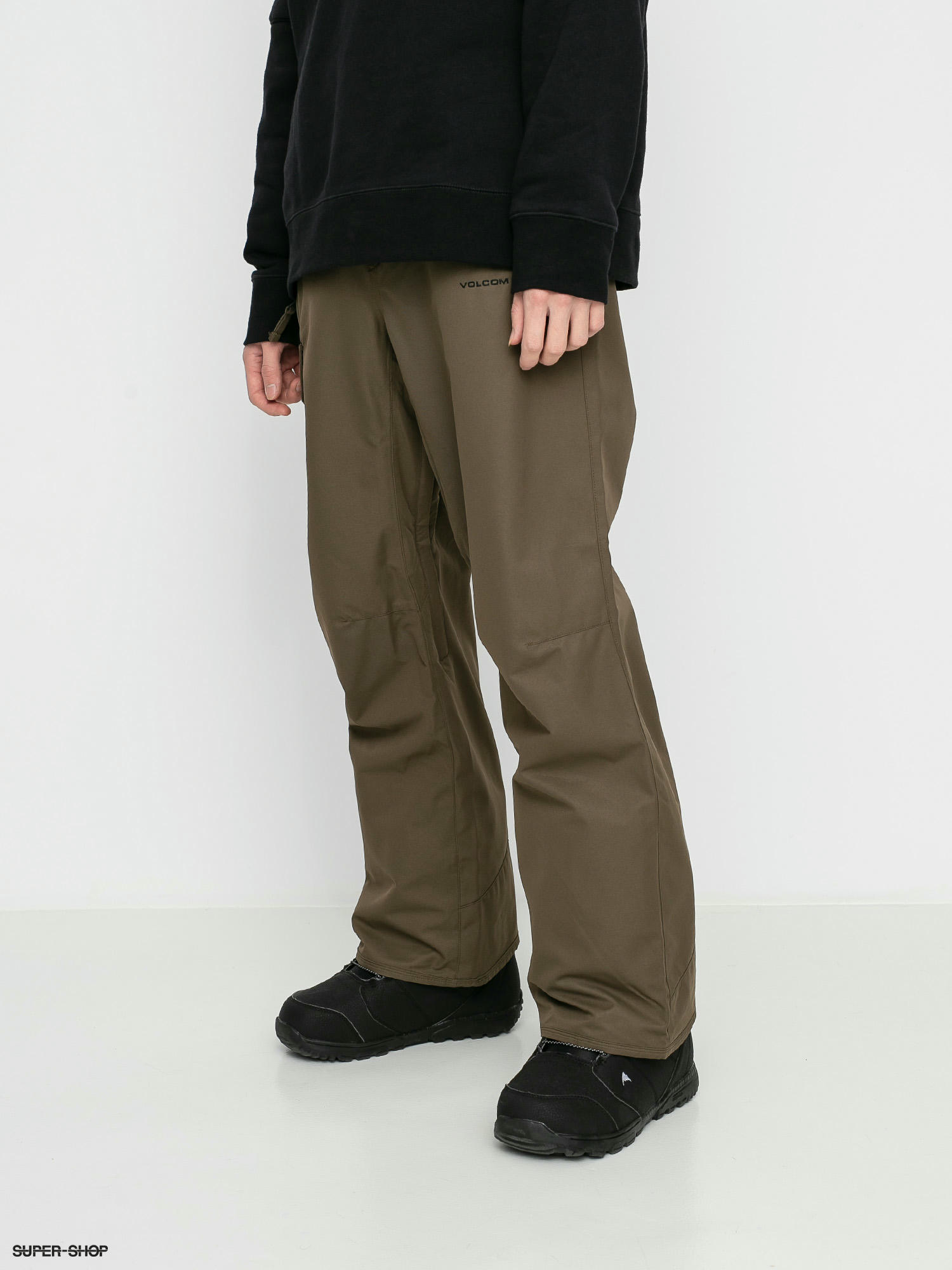 dark brown snow pants