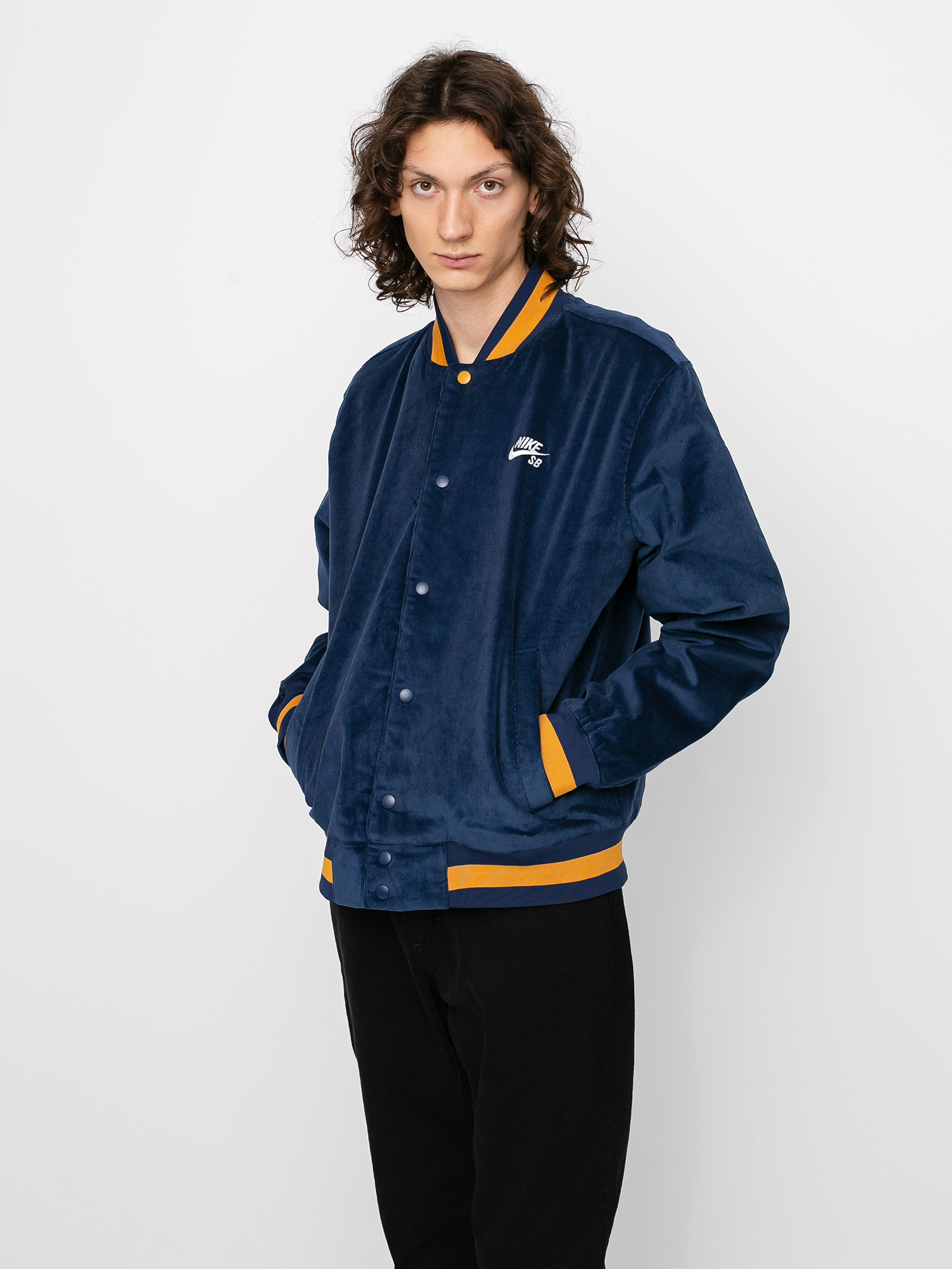 Nike SB Corduroy Bomber Jacket (midnight navy/midnight navy/chutney/sail)