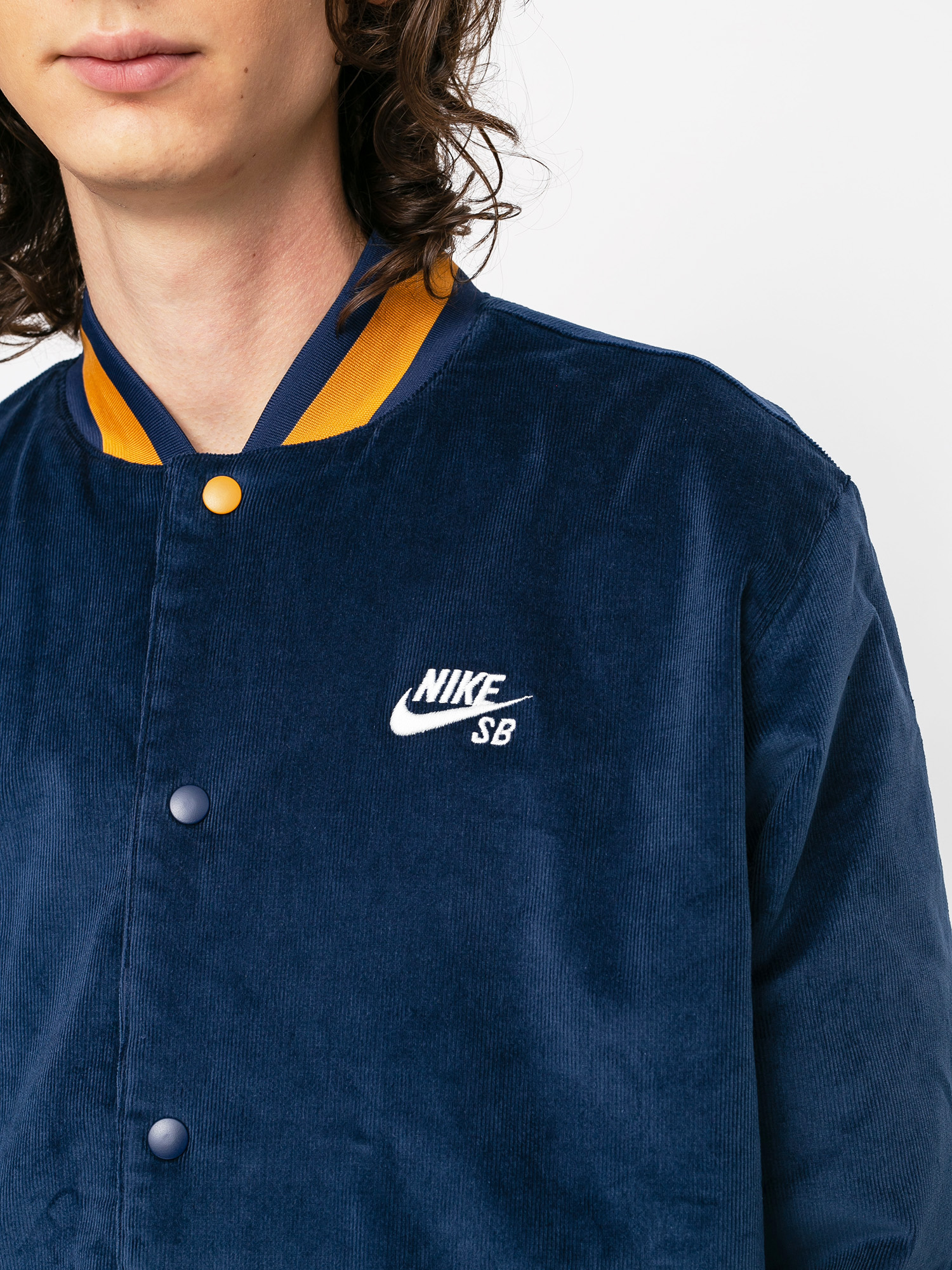Nike SB Corduroy Bomber Jacket navy blue (midnight navy/midnight