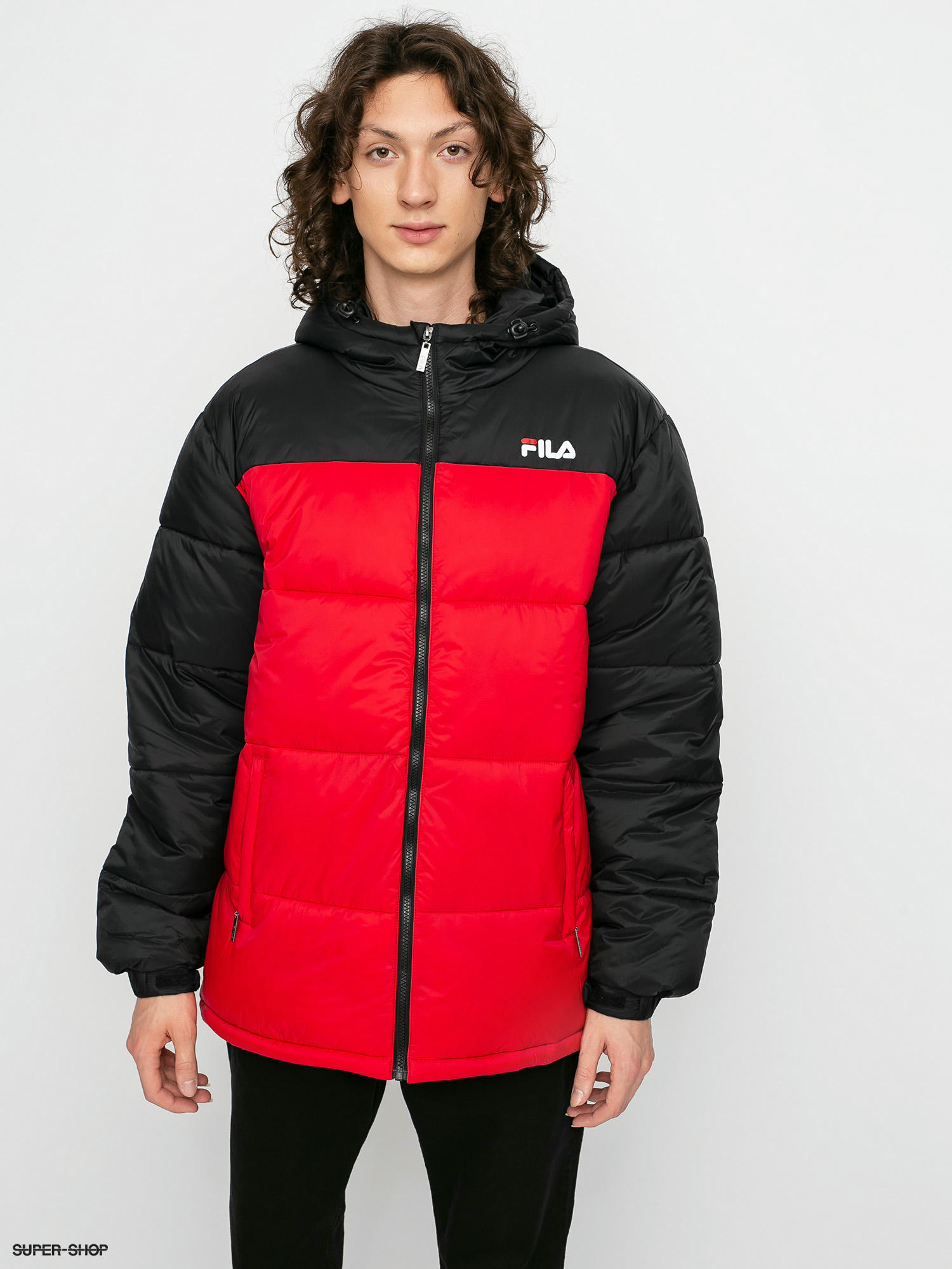 Black and red fila deals jacket