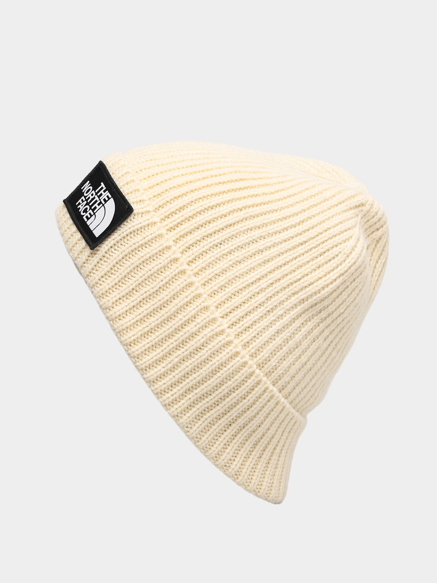 The North Face TNF Logo Box Beanie (bleached sand)